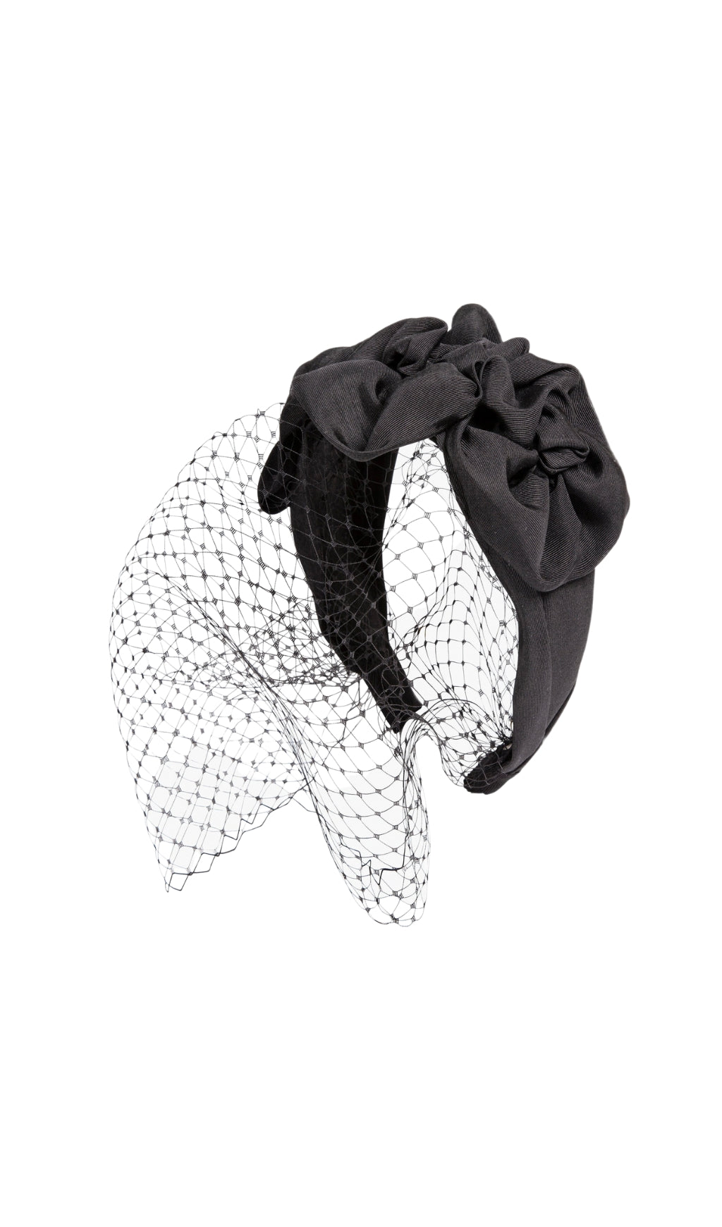 88358c437b06f6fdacb5262f499eddf3.jpeg Fashionslee Women Triple Rosette With Veil In Black