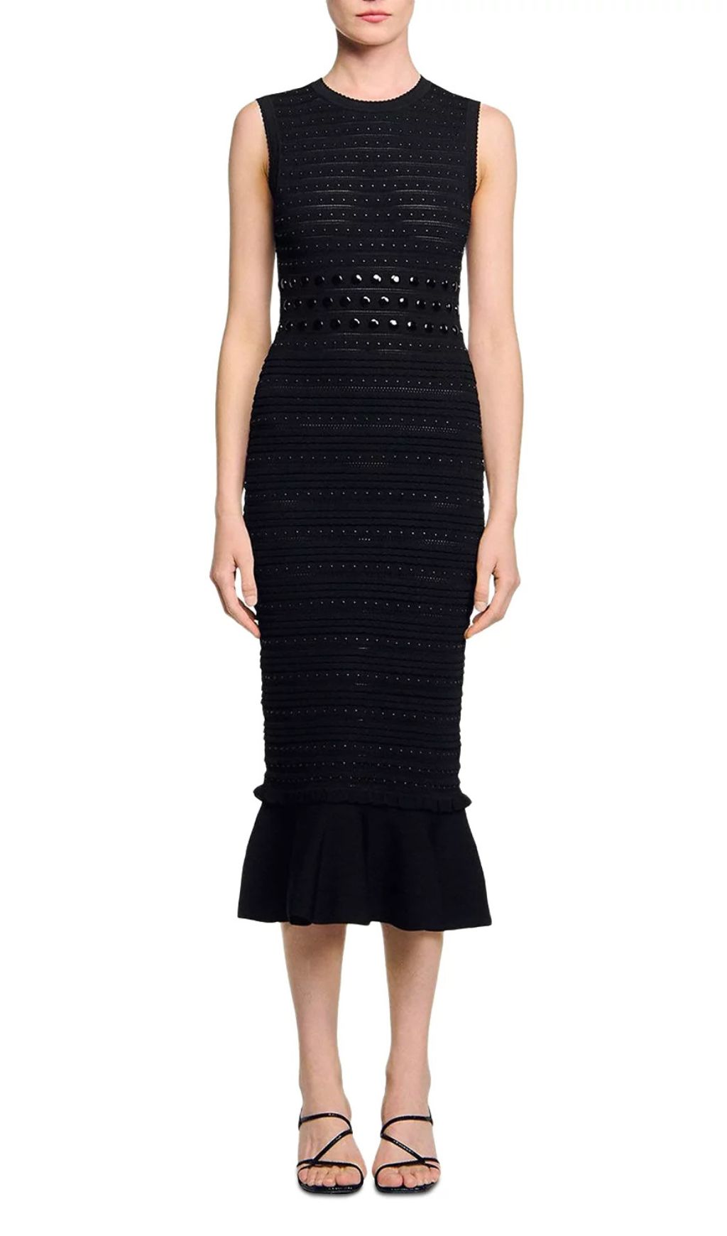 88bcb7bc21229dd92fdf20d393a1eb3a.jpg Fashionslee Women Studded Knit Midi Dress