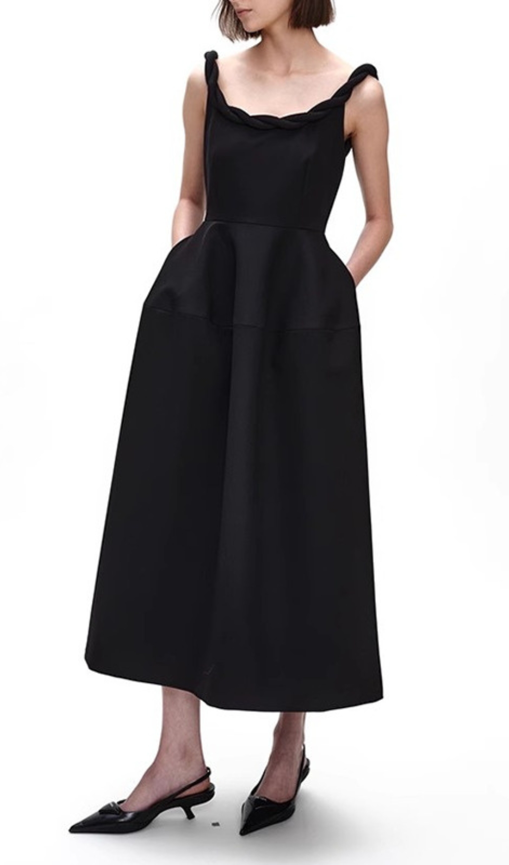 8927d99543119df483d8dd0ed0cf1c84.jpg Fashionslee Women Emmet Black Backless Midi Dress