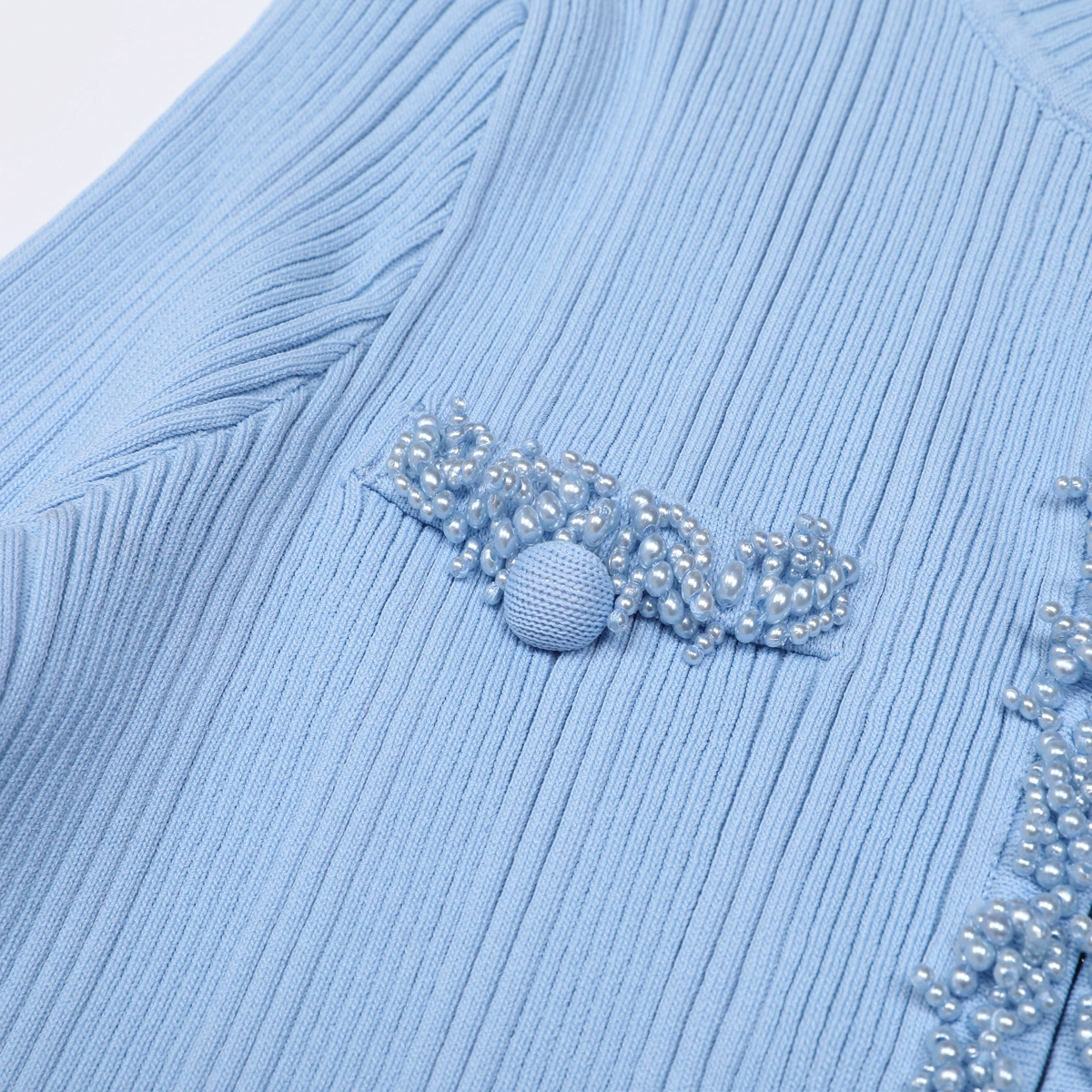 TRENDING BLUE KNIT CARDIGAN & MINI SKIRT SET - OWNCI TRENDING BLUE KNIT CARDIGAN & MINI SKIRT SET - OWNCI