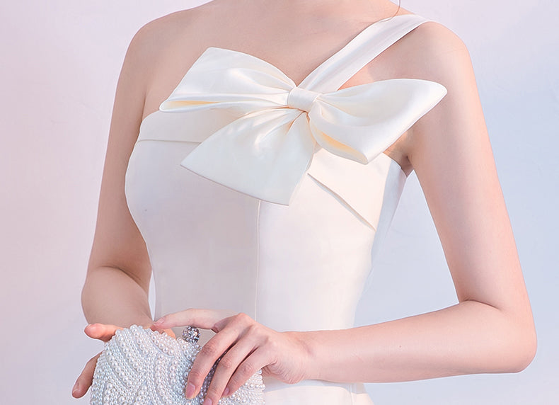 Fashionslee Women Astera Strapless Bow Mini Dress
