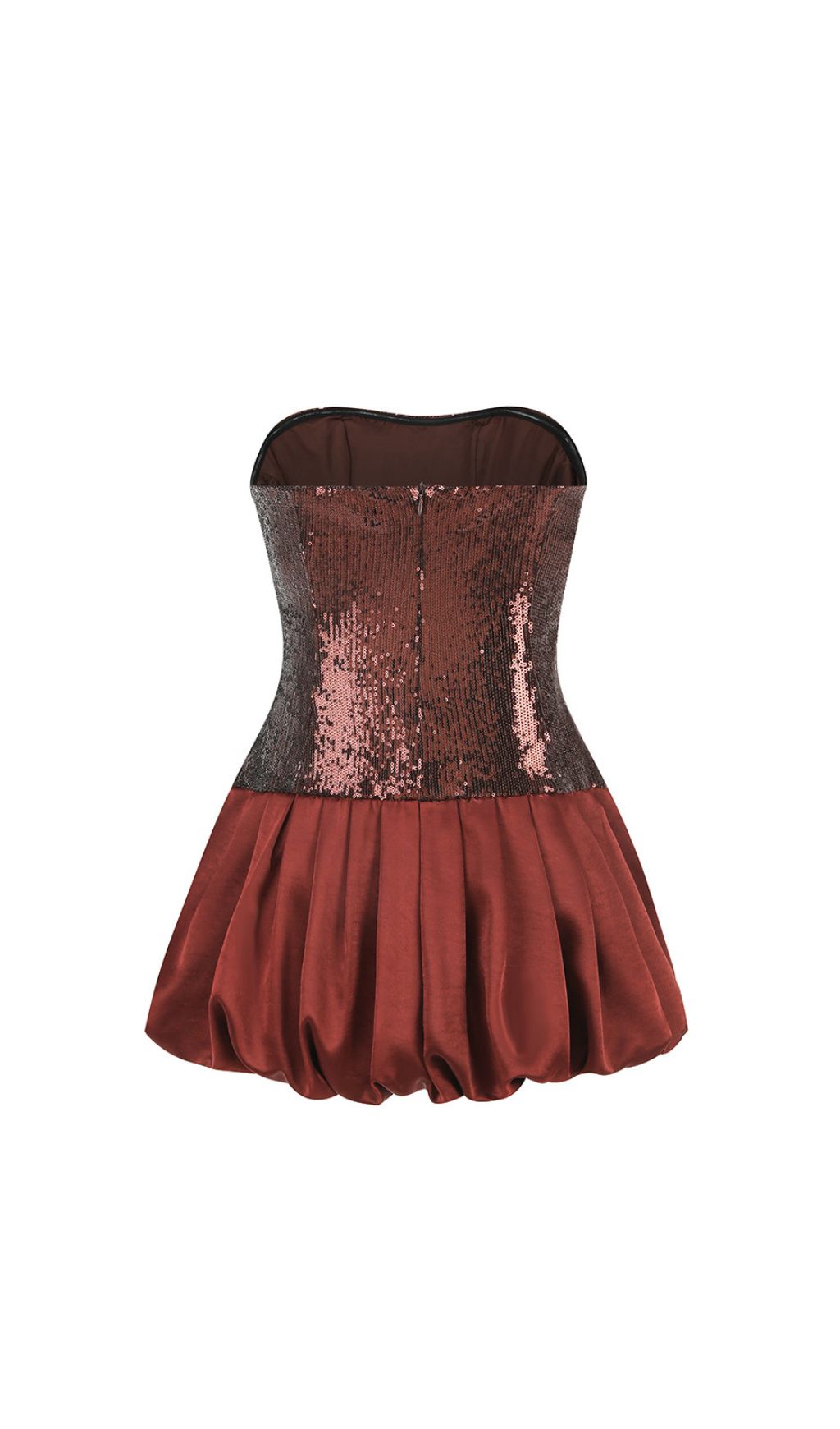 89ba342651b7855bab80a29453577539.jpg Fashionslee Women Irén Strapless Sequin Mini Dress