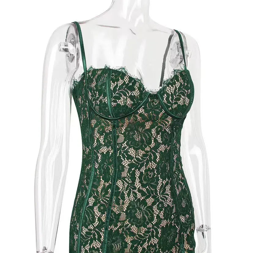 89cec8be57cea8442fc8979cbe5a30f3.jpeg Fashionslee Women Forest Lace Midi Dress