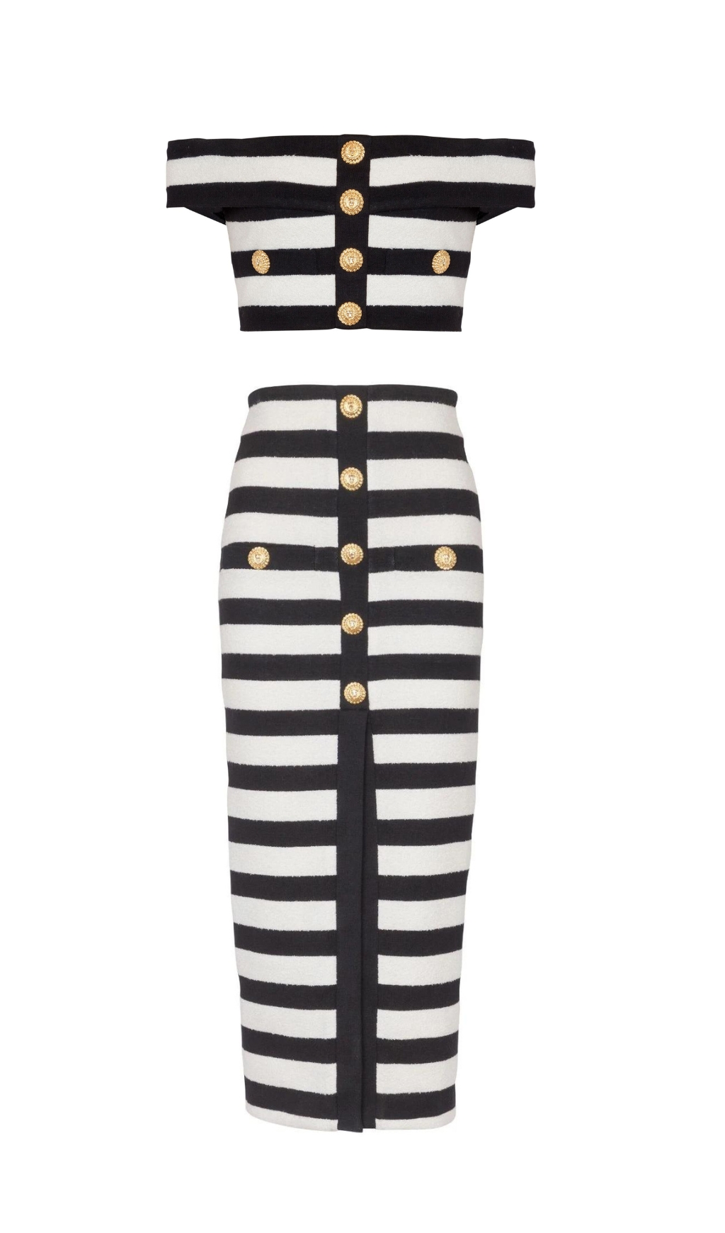 8a8fcf2f86685ae4d87e1329bcd4a082.jpg Fashionslee Women Brienne Striped Knitted Midi Skirt Set
