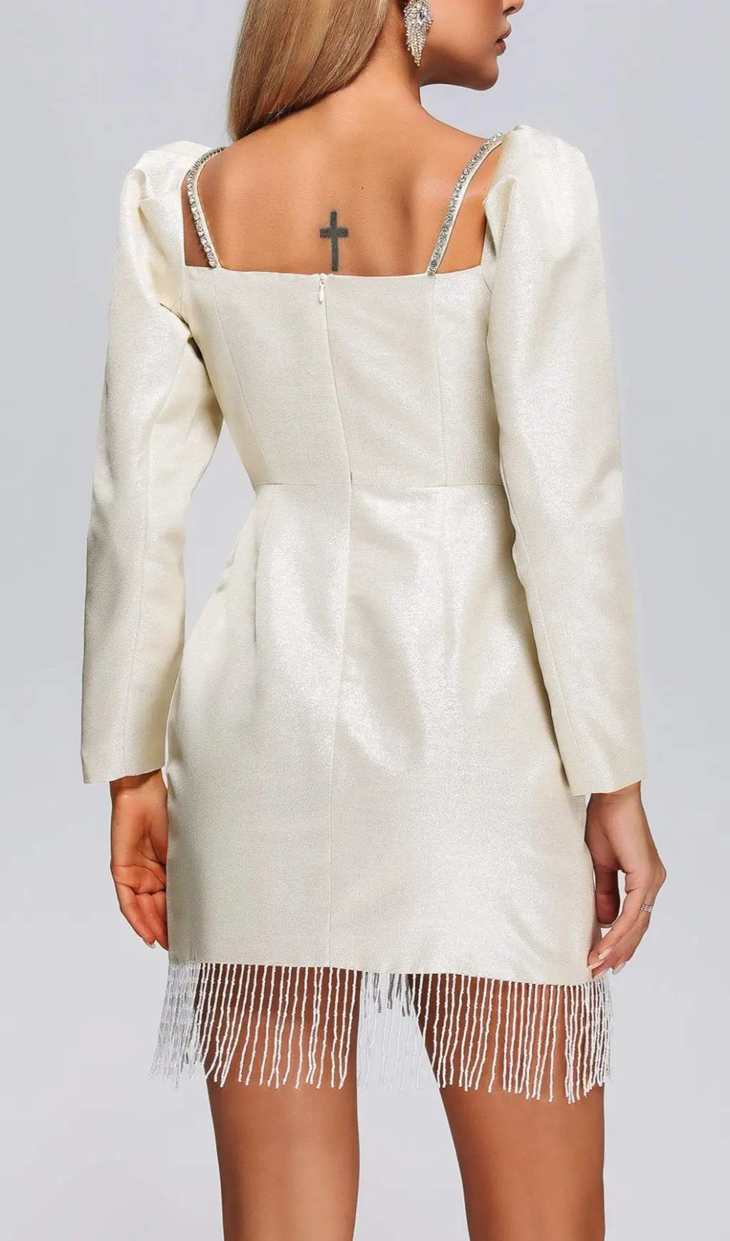 Fashionslee Women Syre Puff Sleeve Mini Dress
