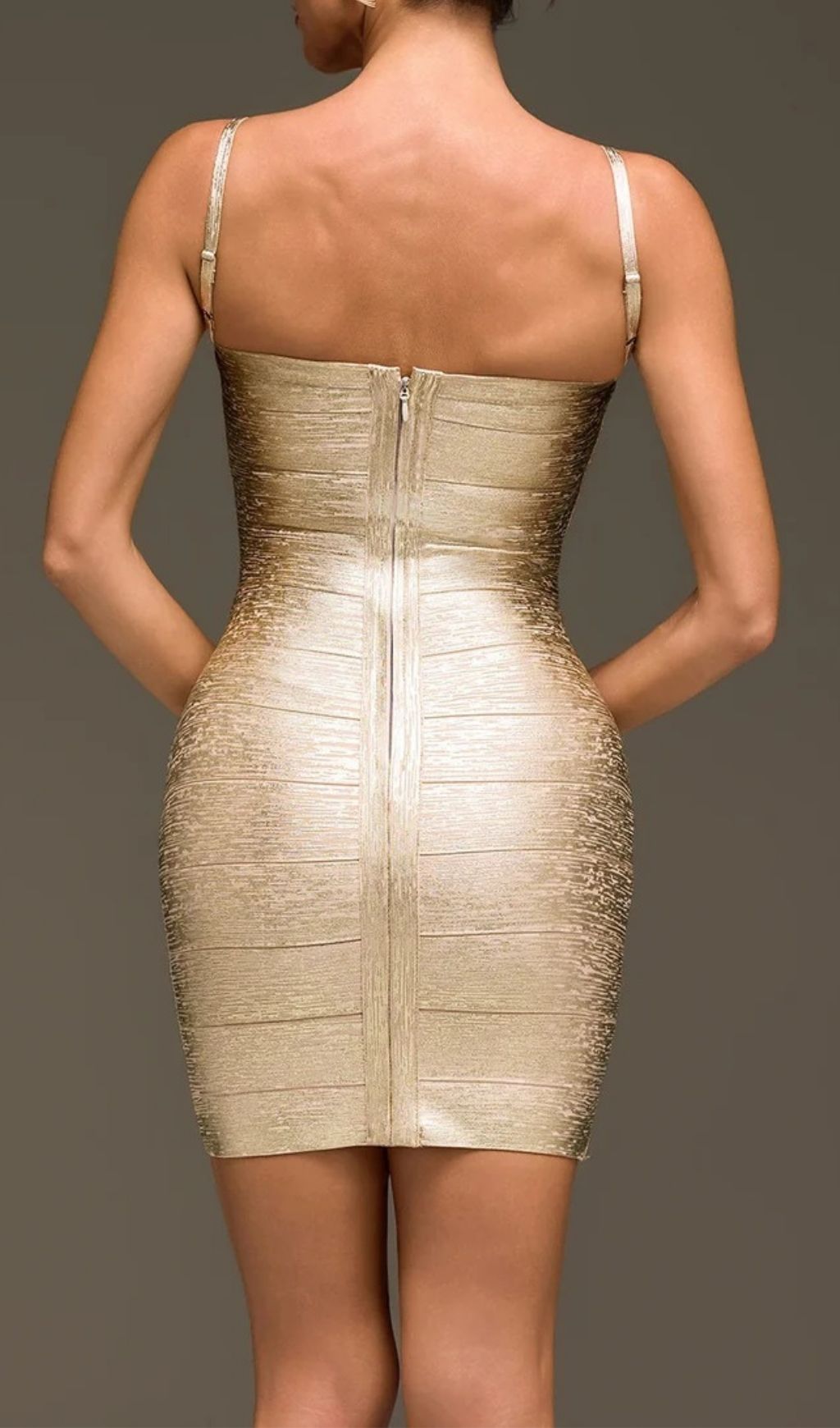 8b375873714ff53beb7b79644a17111e.jpg Fashionslee Women Donyelle Spaghetti Bandage Bodycon Mini Dress