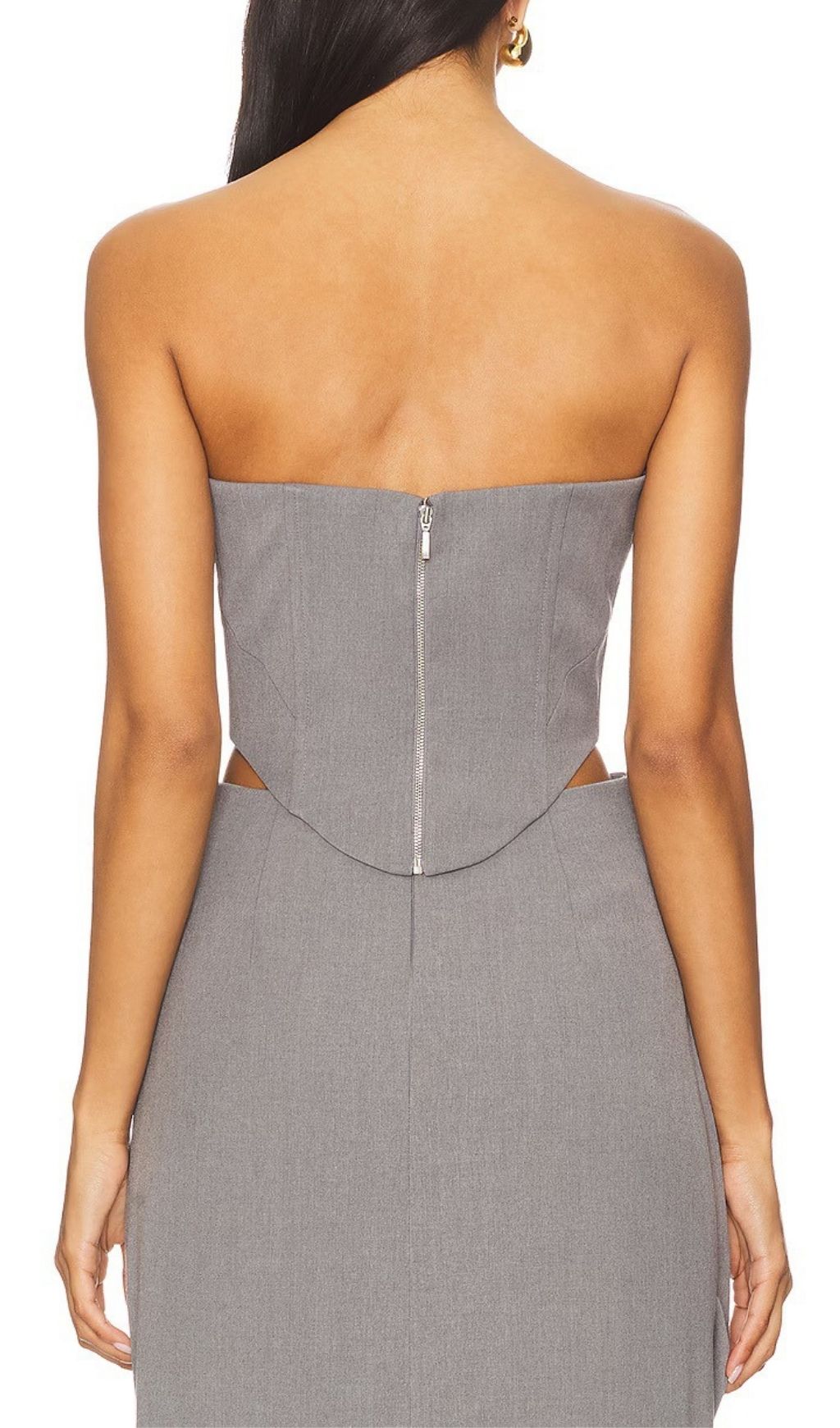8b7a896bcf3ab37dc3240c46dcfc3e54.jpg Fashionslee Women Kalle Grey Corset Top & Maxi Skirt Set