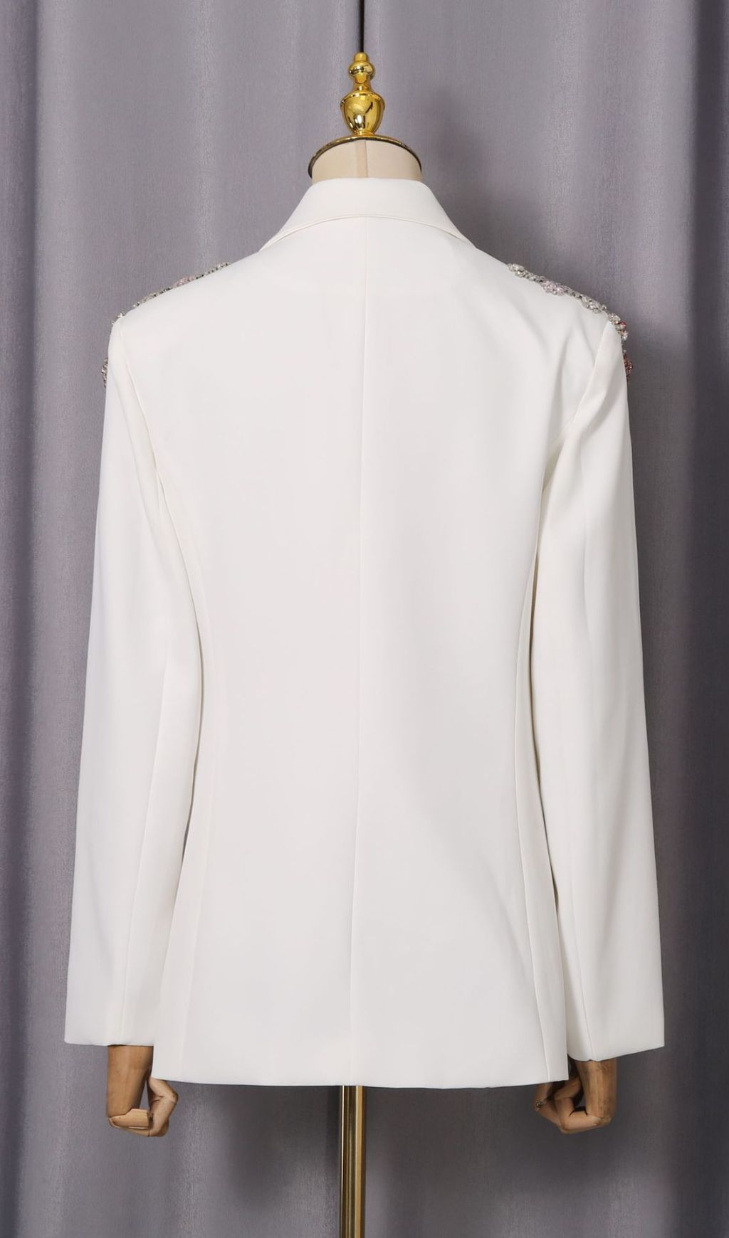 Fashionslee Women Idoya Diamante Flower Blazer