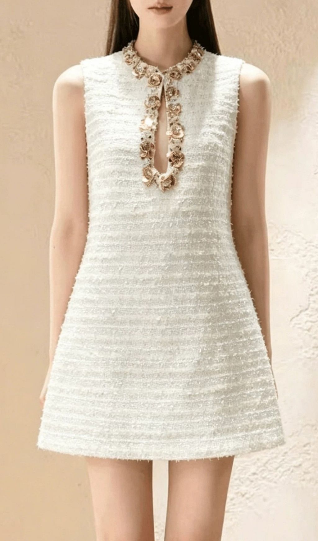 Fashionslee Women Kimbella Sleeveless Diamante Mini Dress