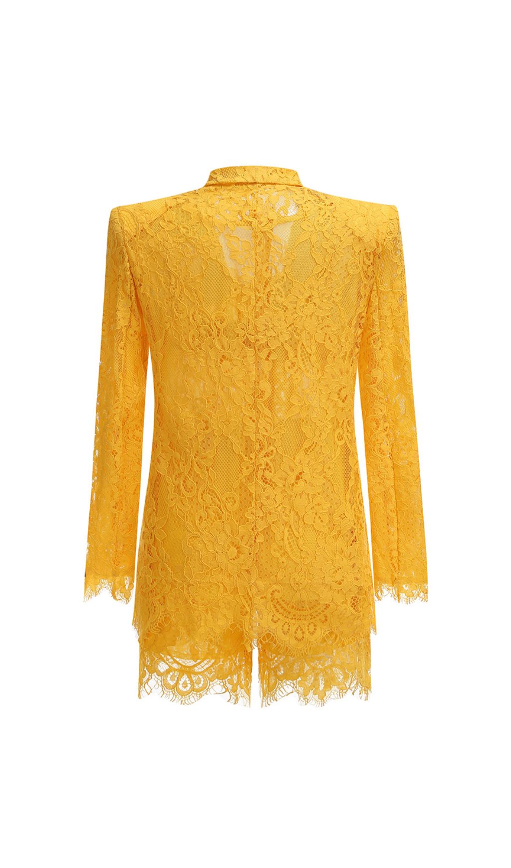 8bc9a62867584f5e6273661e19ae8fc7.jpg Fashionslee Women Giuseppe Yellow Lace Three-Piece Set