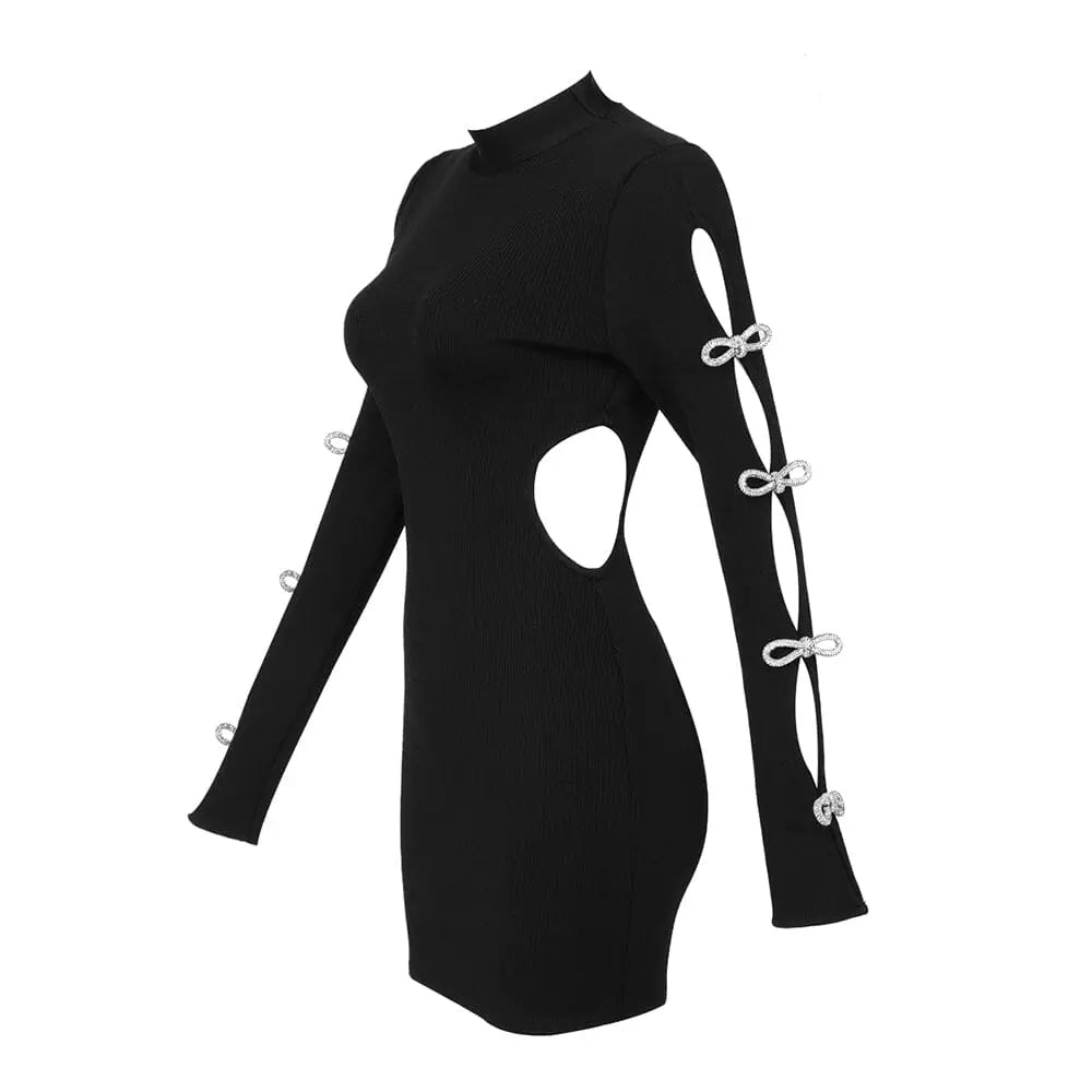8bf097dedb51bfdbb835775e6ebbd608.jpeg Fashionslee Women Backless Hip Wrap Mini Dress In Black