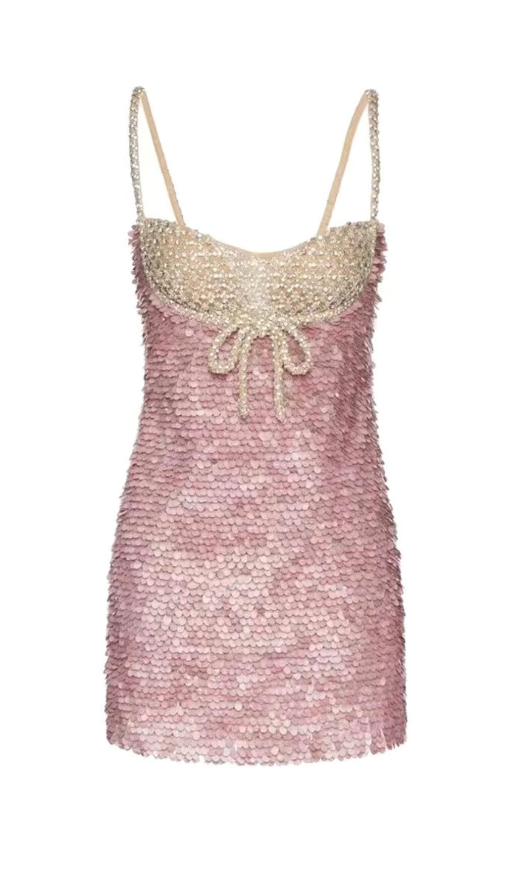 Fashionslee Women Adella Embellished Sequin Mini Dress