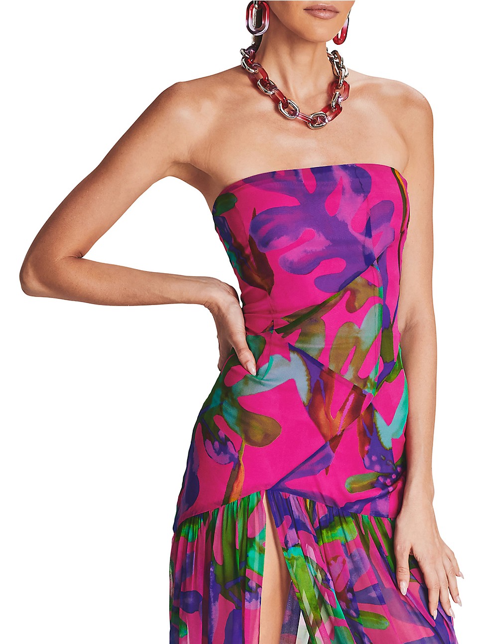 8c3874aca7311ae38072fb15d82e899c.jpeg Fashionslee Women Floral-Print Silk Chiffon Maxi Dress