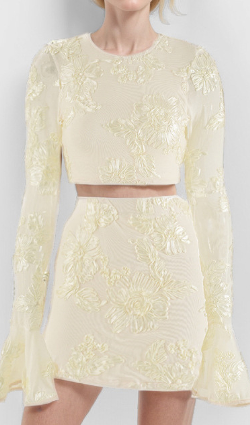 TRENDING DAISY EMBROIDERED FLARED SKIRT SET - OWNCI TRENDING DAISY EMBROIDERED FLARED SKIRT SET - OWNCI