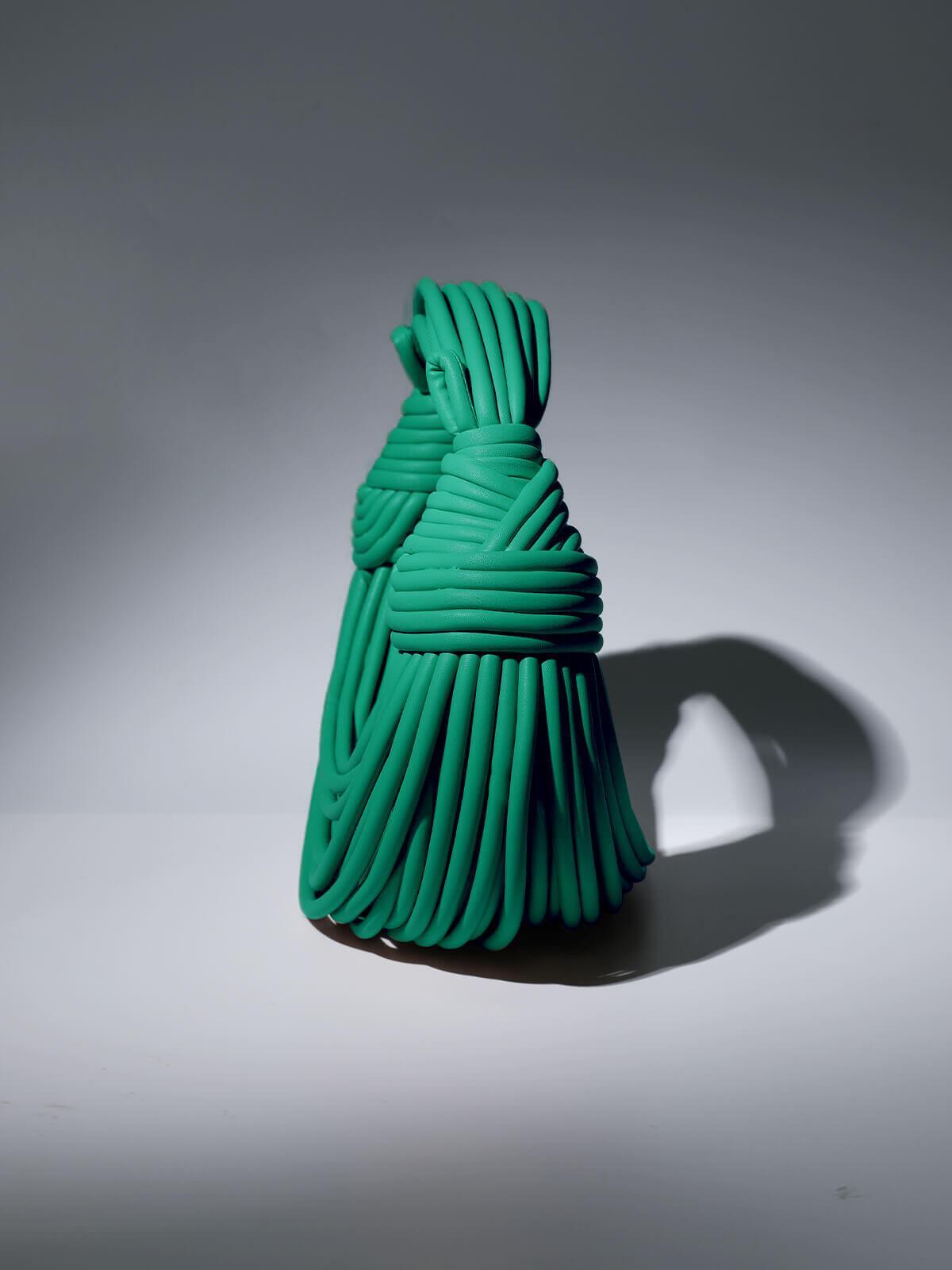 TRENDING KNOT TOTE BAG IN GREEN - OWNCI