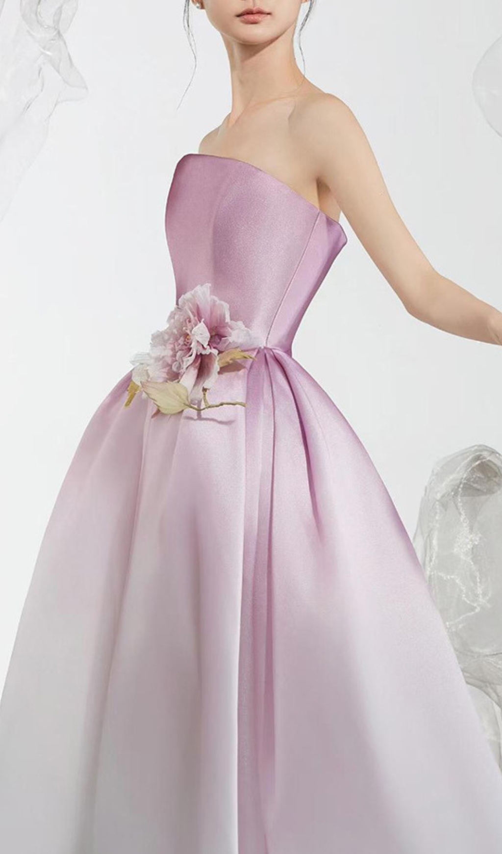 8c971d93ddee6cd872247f5d9d83b1d3.jpg Fashionslee Women Biddy Pink Strapless Flower Gown