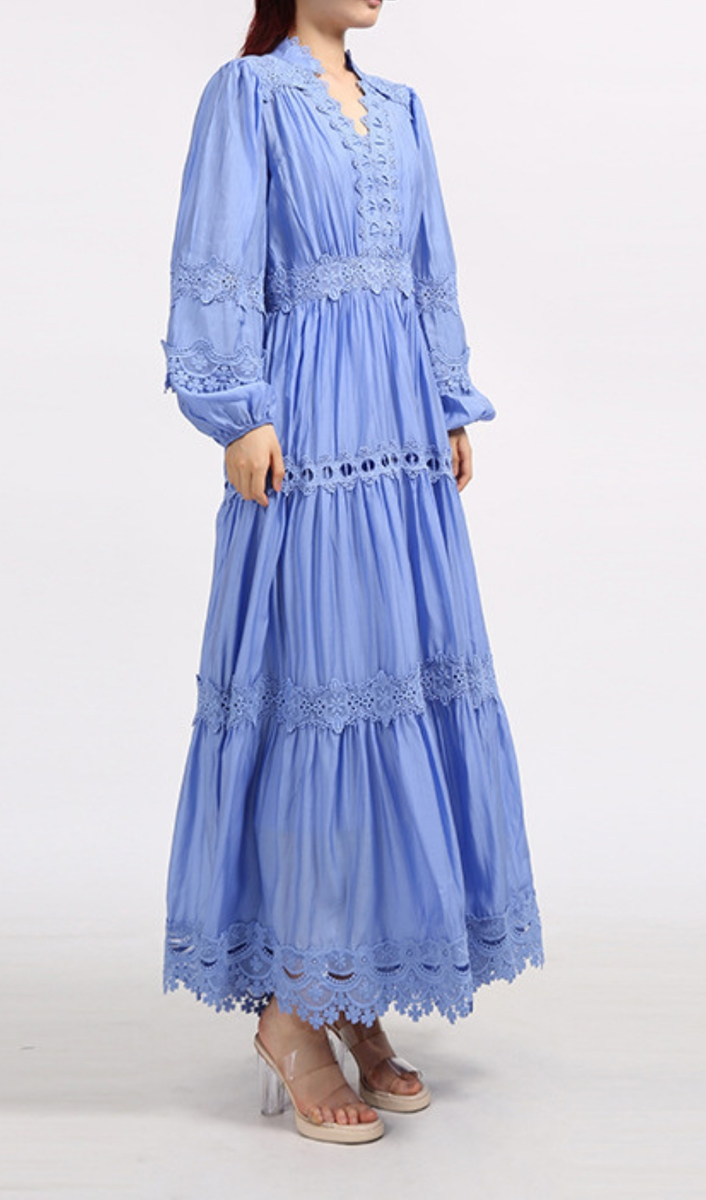 8cda645e529f649ca69d9b7fa347f1f7.jpg Fashionslee Women Estée Blue Long Sleeve Maxi Dress