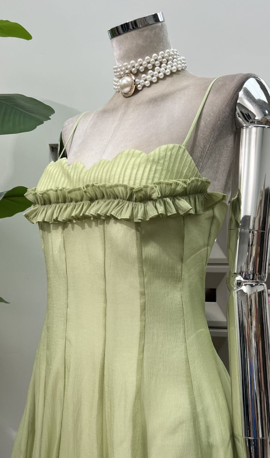 8ce82730a851275ee9967b27eb4c8518.jpg Fashionslee Women Fala Green Strappy Maxi Dress