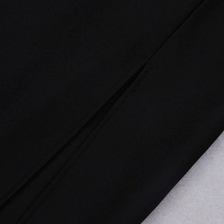 8ceed4d66846de7f24dcc49dbe3350aa.jpeg Fashionslee Women Black V Neck Spaghetti Bandage Midi Dress