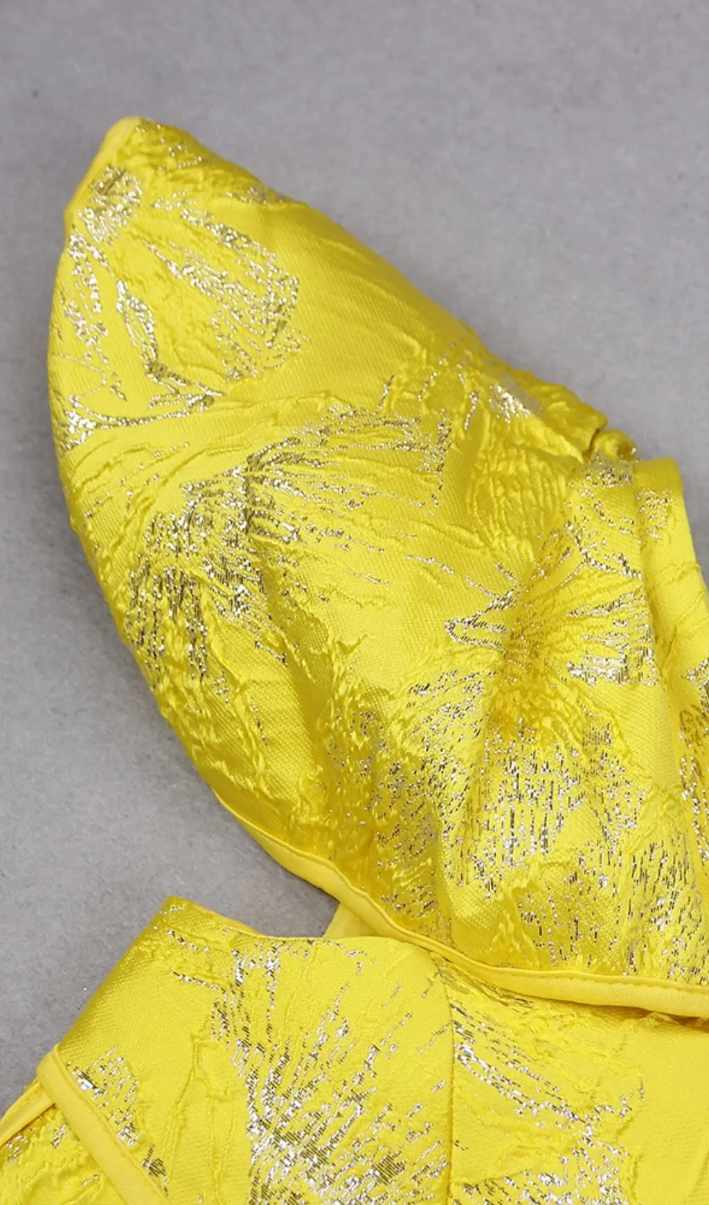 8d0740af0e498c03dc448f69fa3777bb.jpeg Fashionslee Women Jacquard One Shoulder Mini Dress In Yellow