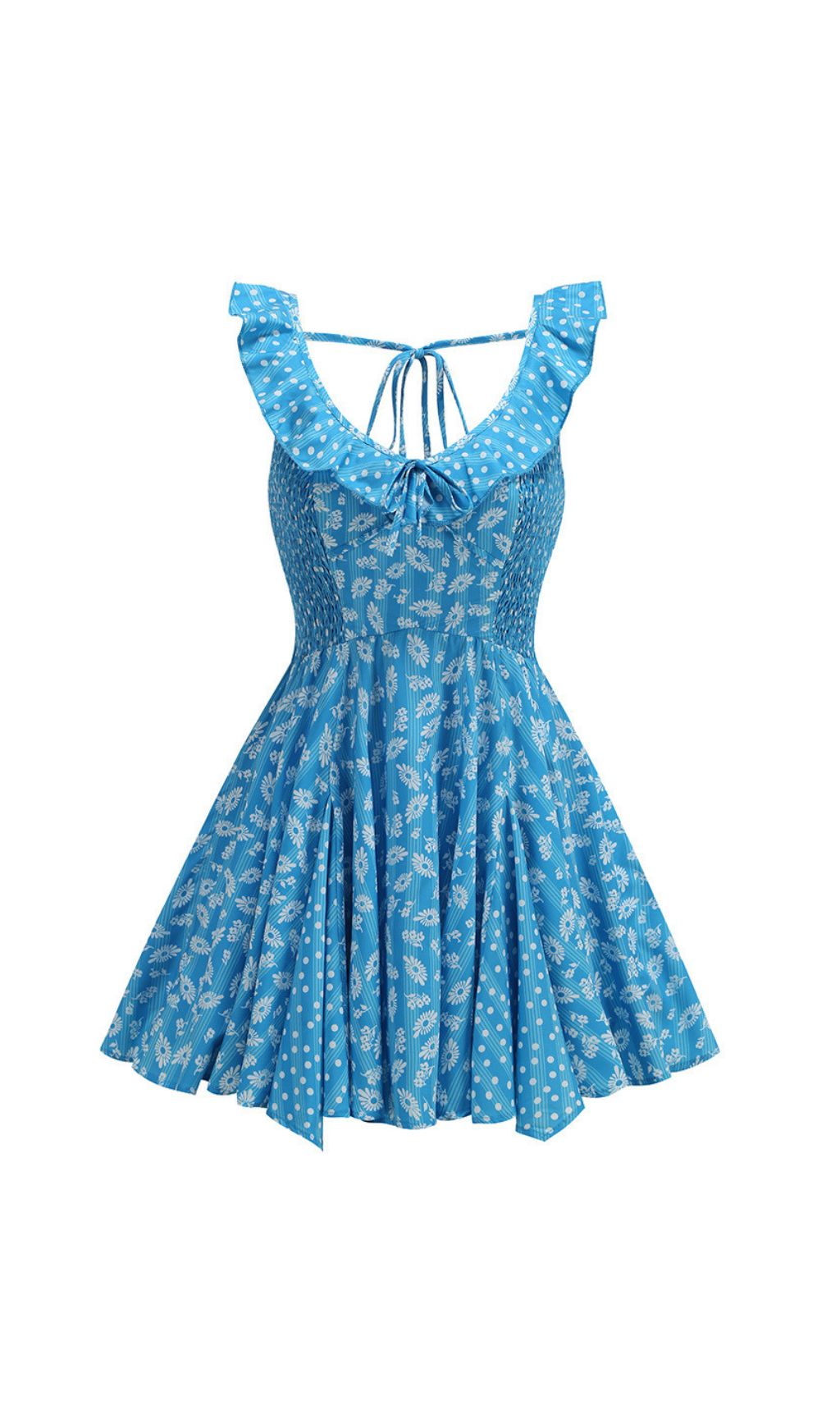 8d1d751096ef5643a73c0965556c9156.jpg Fashionslee Women Jalena Blue Floral Mini Dress