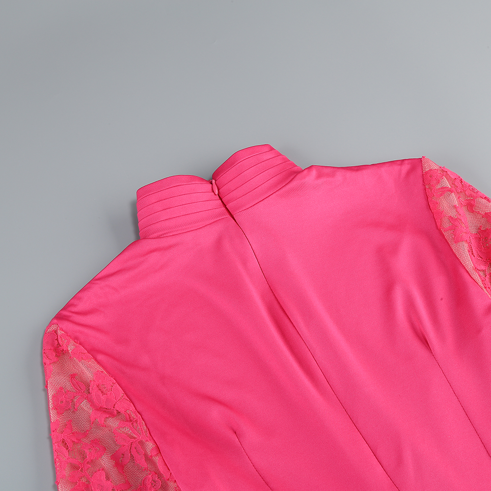 PINK DRAPED MUST-HAVE GOWN AESTHETIC - OWNCI