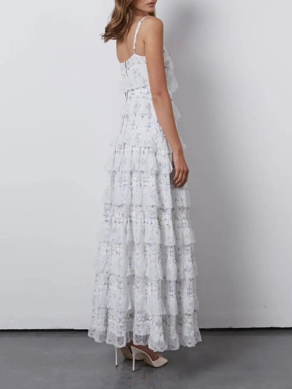 TRENDING FLORAL LAYERED MAXI DRESS - OWNCI