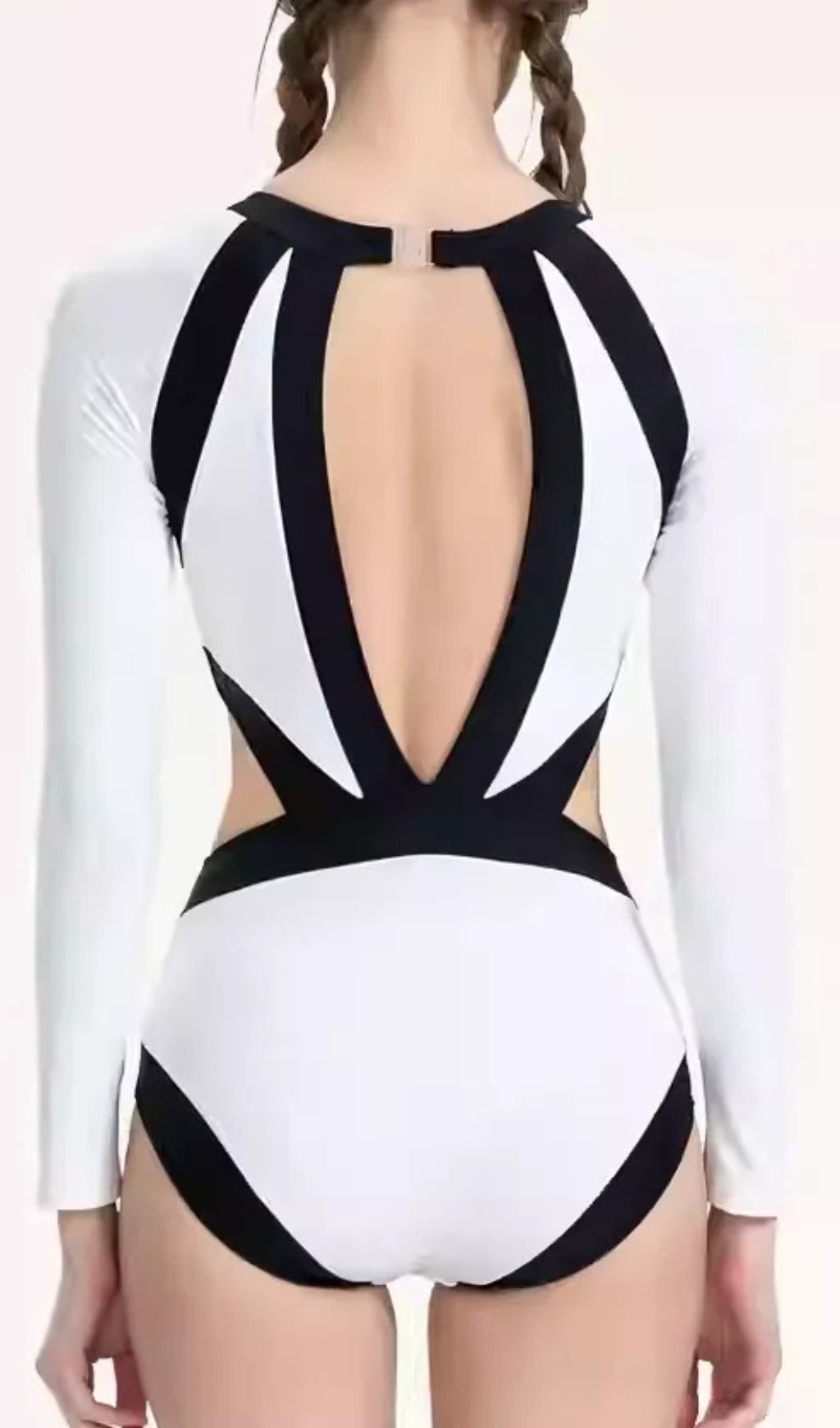 Fashionslee Women Gaura Long Sleeve One-Piece Swimsuit