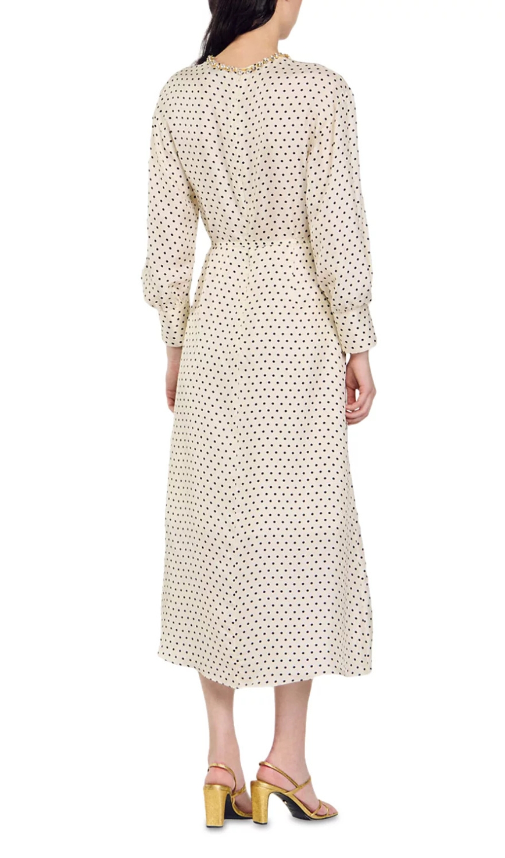 Fashionslee Women Philosophie Dot Print Midi Dress
