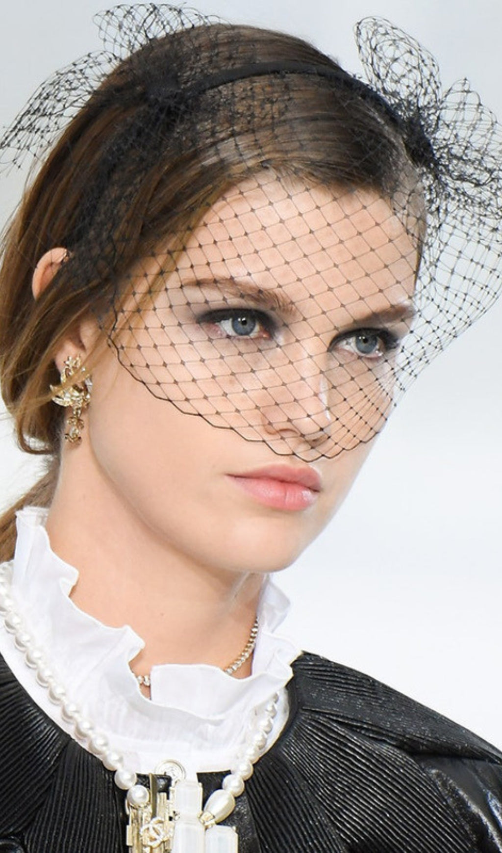 Fashionslee Women Topper Mesh Net Veil Headband