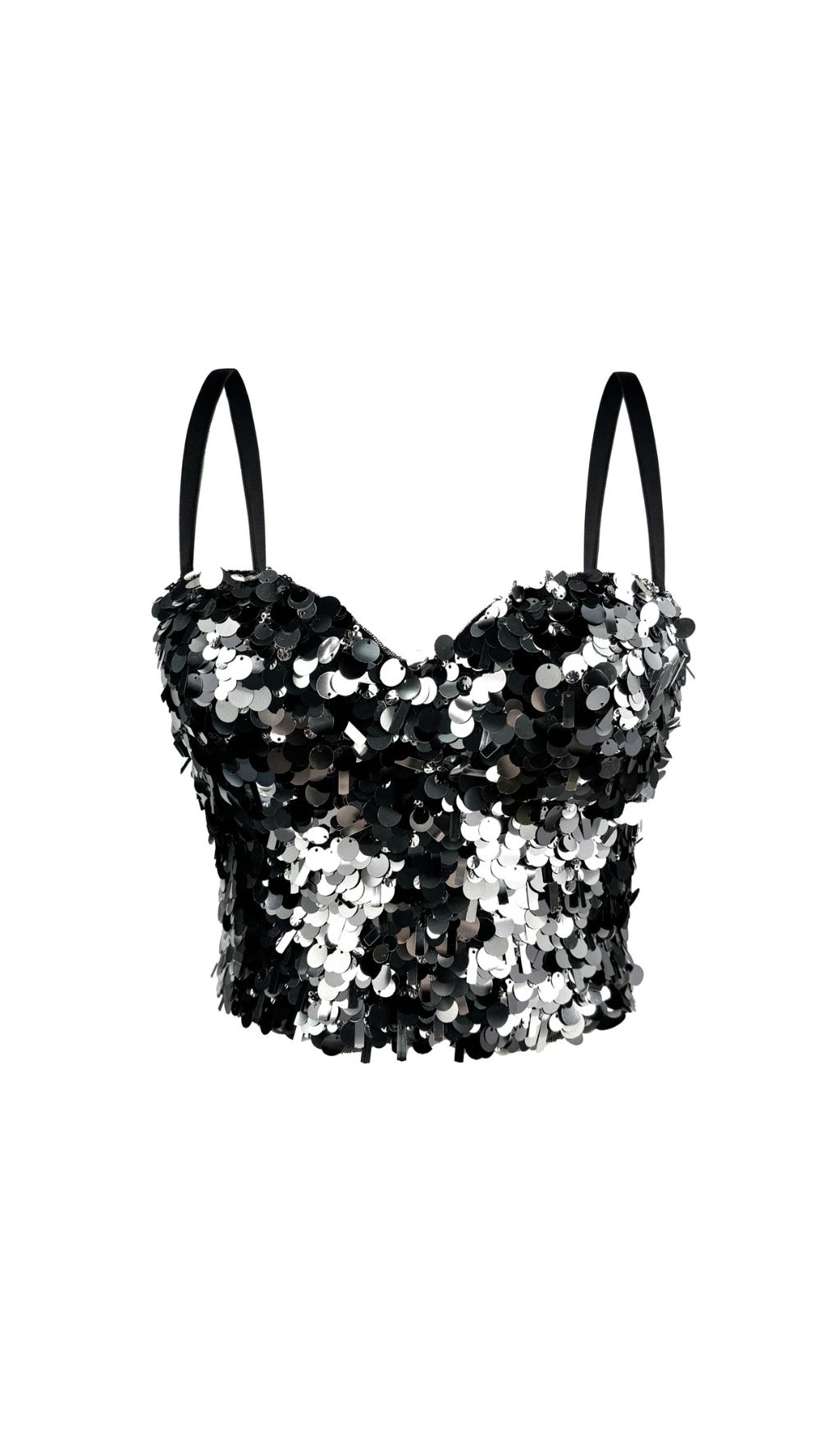 8dfcc7d9d0110bf6adb78fb27676b43b.jpg Fashionslee Women Gitte Sequin Crop Top