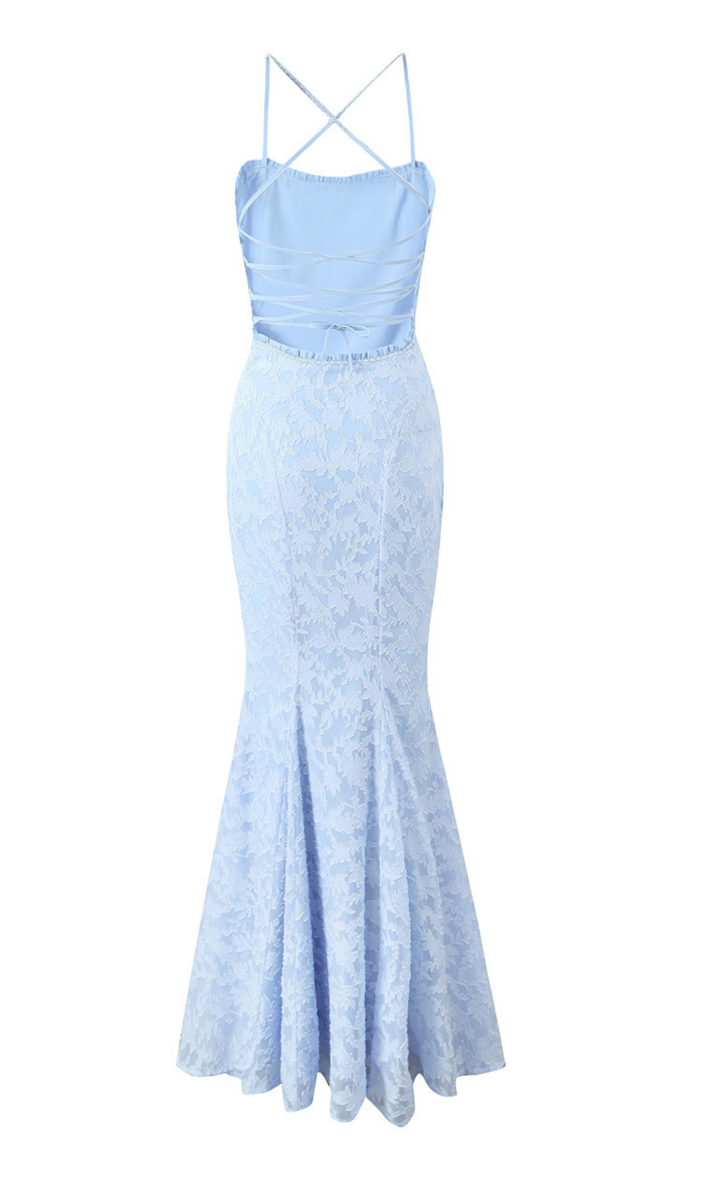 8e0aefa4eadb75781d7298f0389fa0a5.jpg Fashionslee Women Cili Blue Lace-Up Fishtail Maxi Dress