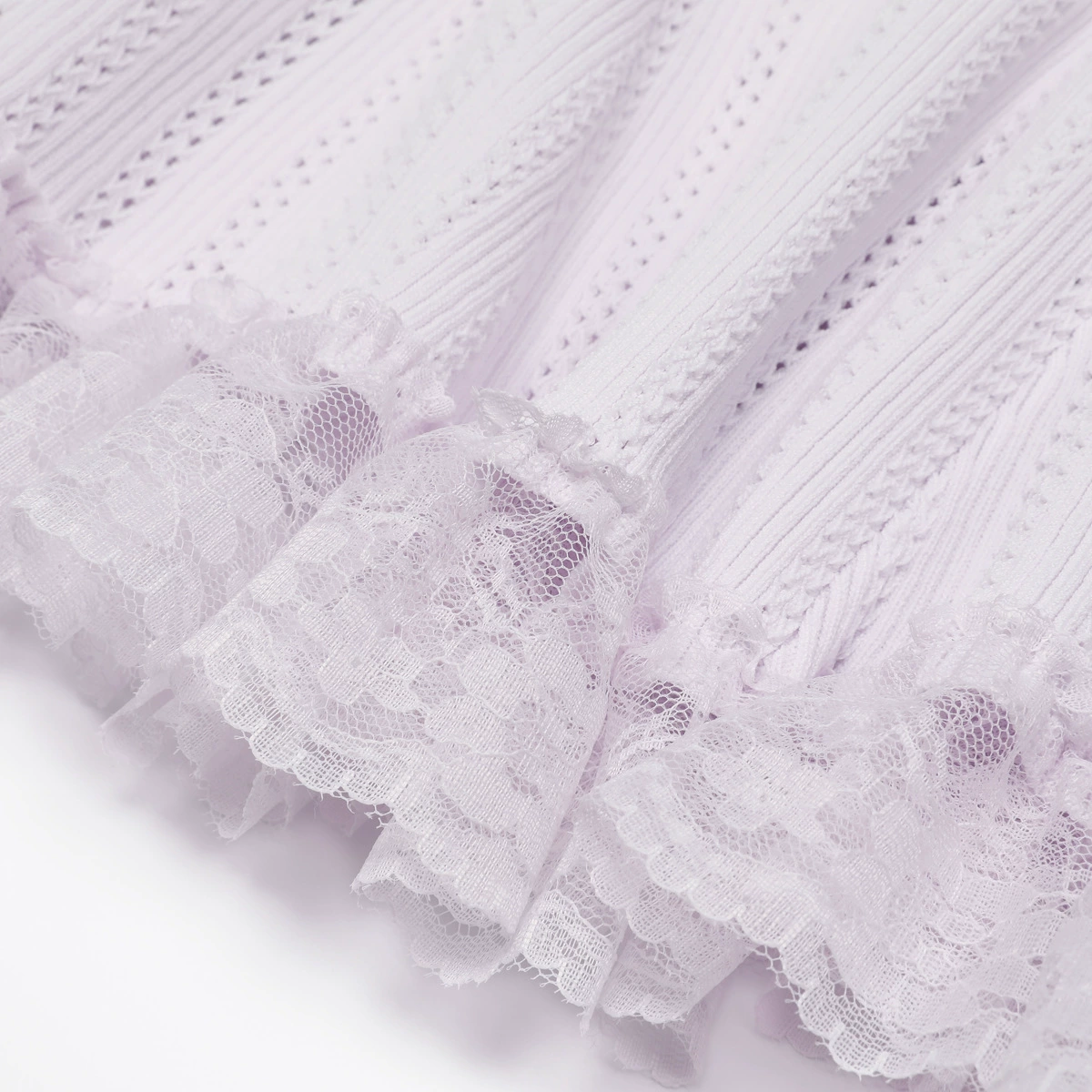8e0c66ed4830f6aee2aeb1dd93195b2d.webp Fashionslee Women Khosrow Lilac Lace Knit Mini Dress