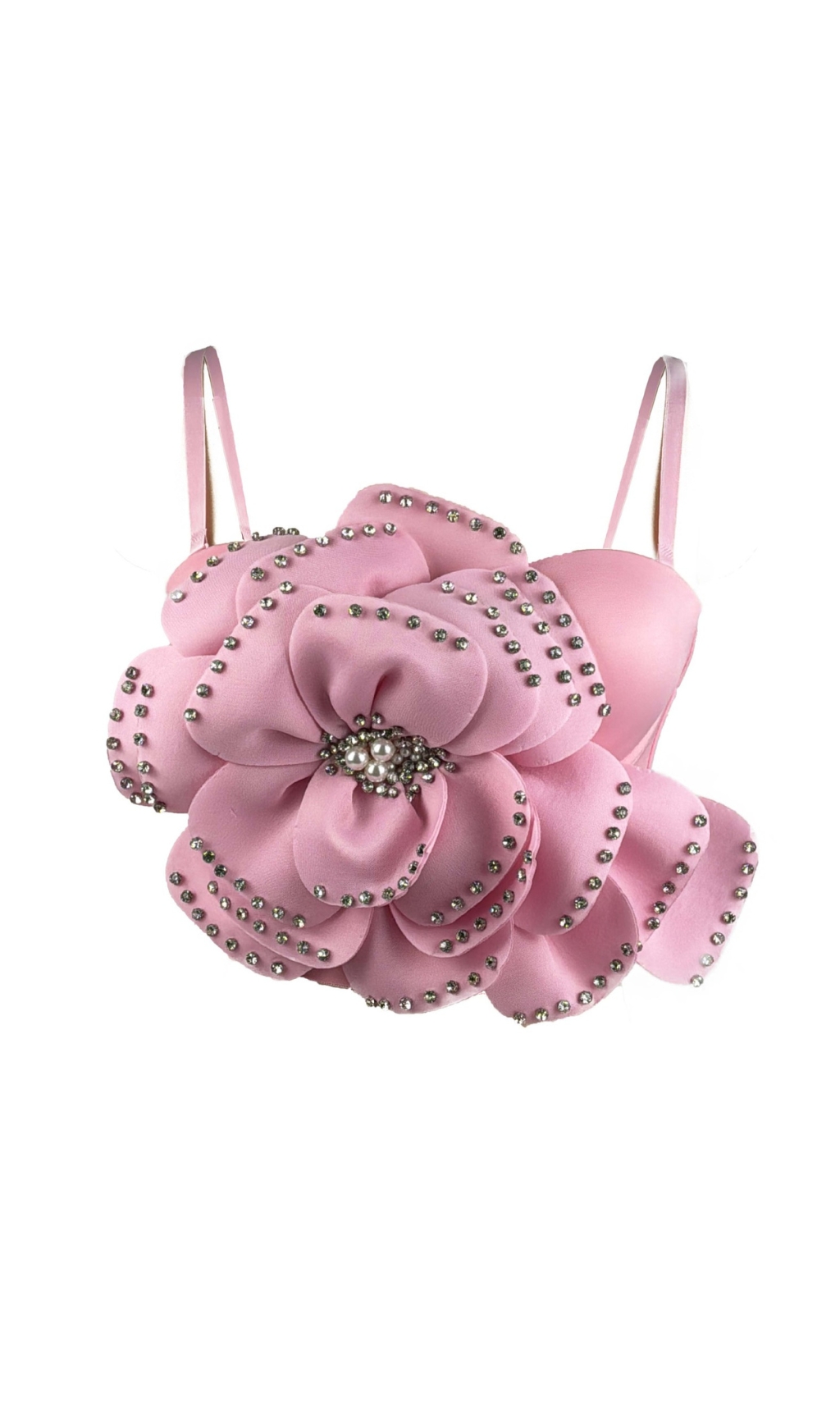 8e1076c99aaf96086b58a07502510462.jpg Fashionslee Women Clara Flower Rhinestone Top