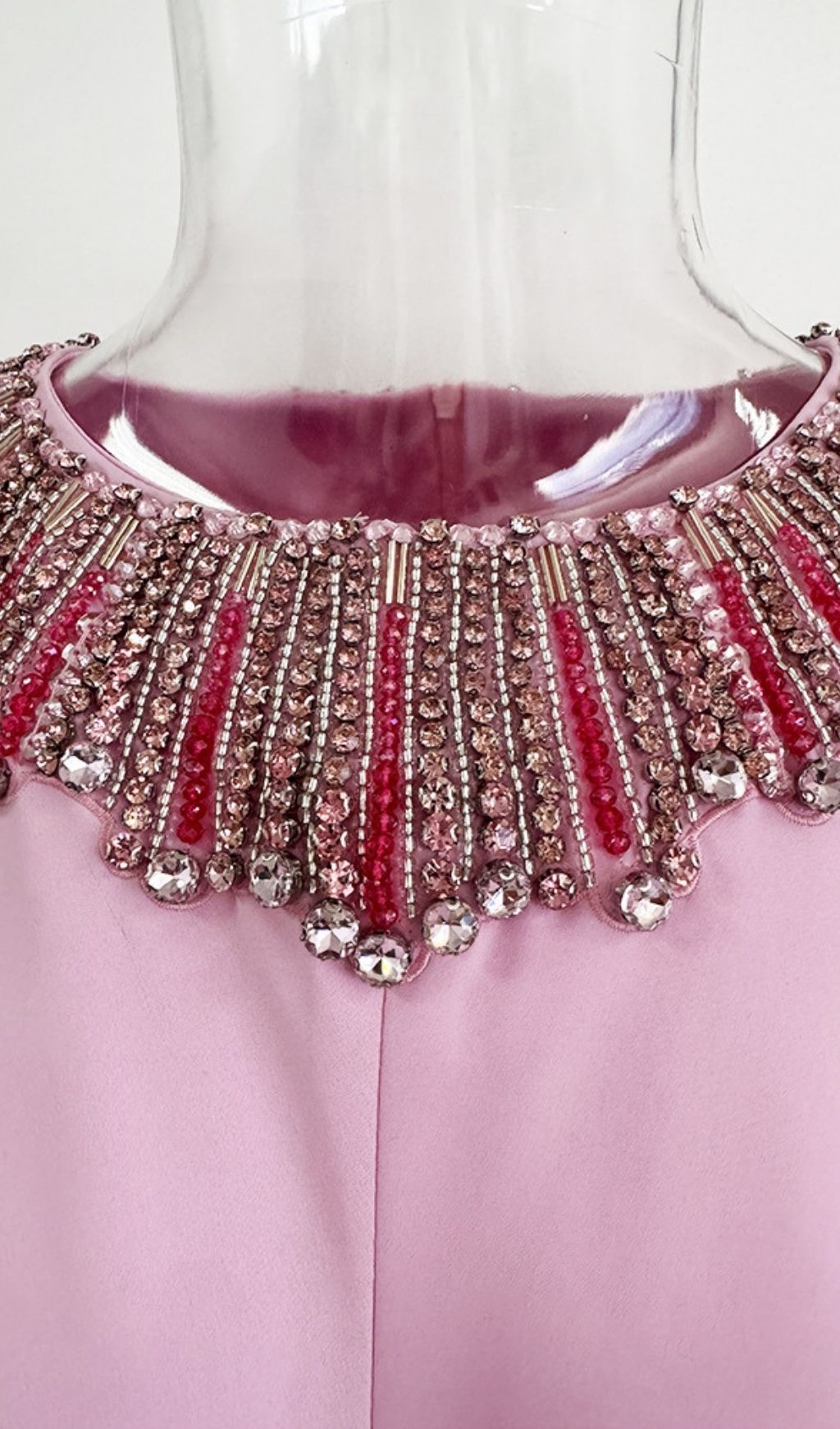 8e405e1f5b90bb392c9ffa3aa841e4b5.jpg Fashionslee Women Krikor Pink Diamante Maxi Dress