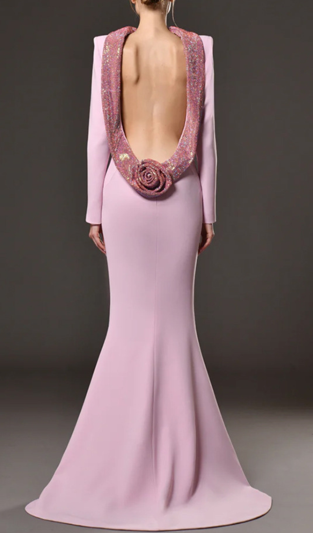 Fashionslee Women Daire Flower Long Sleeve Maxi Dress