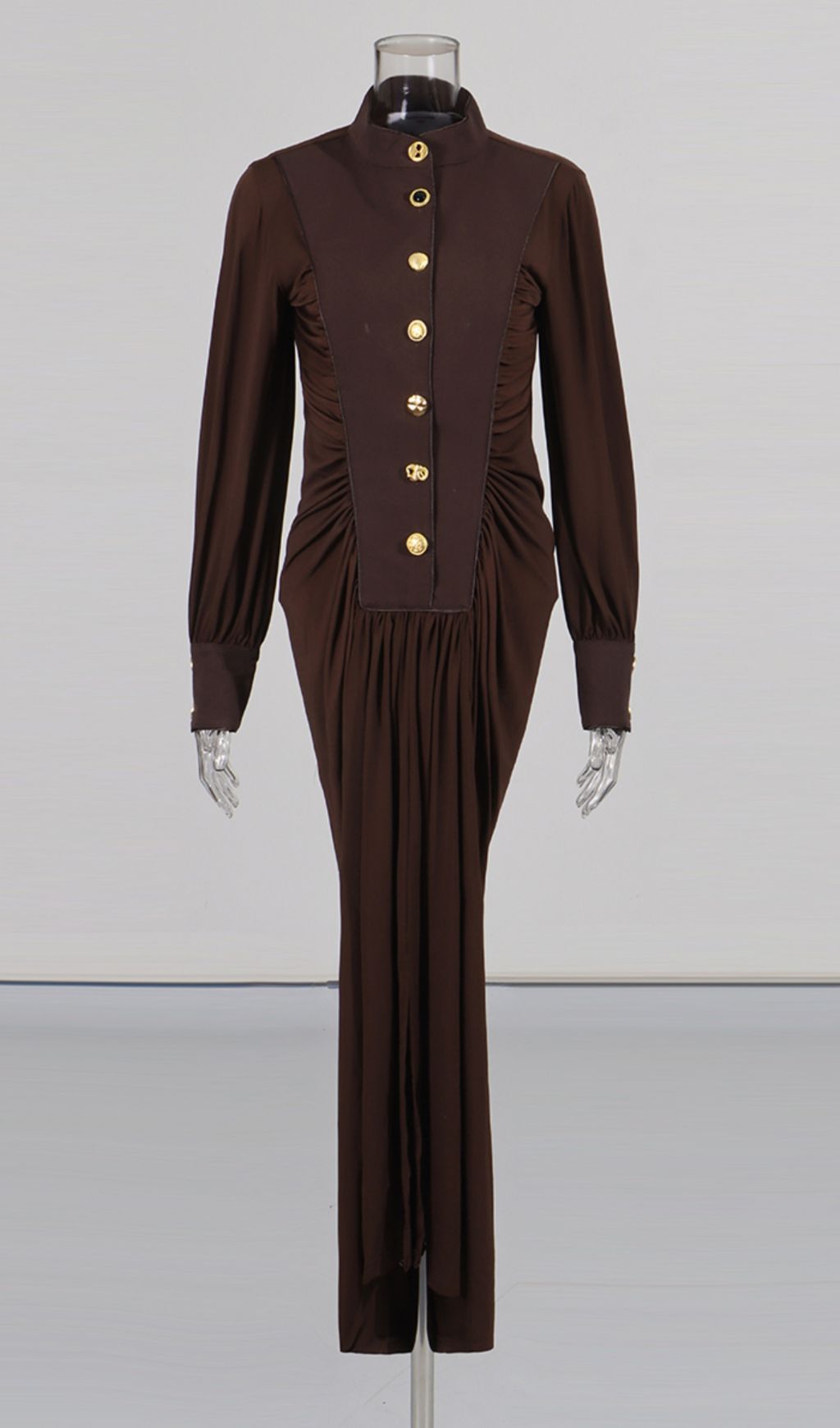 8eb2577935e7d72d61e37545242001a6.jpg Fashionslee Women Hikari Long Sleeve Ruched Maxi Dress