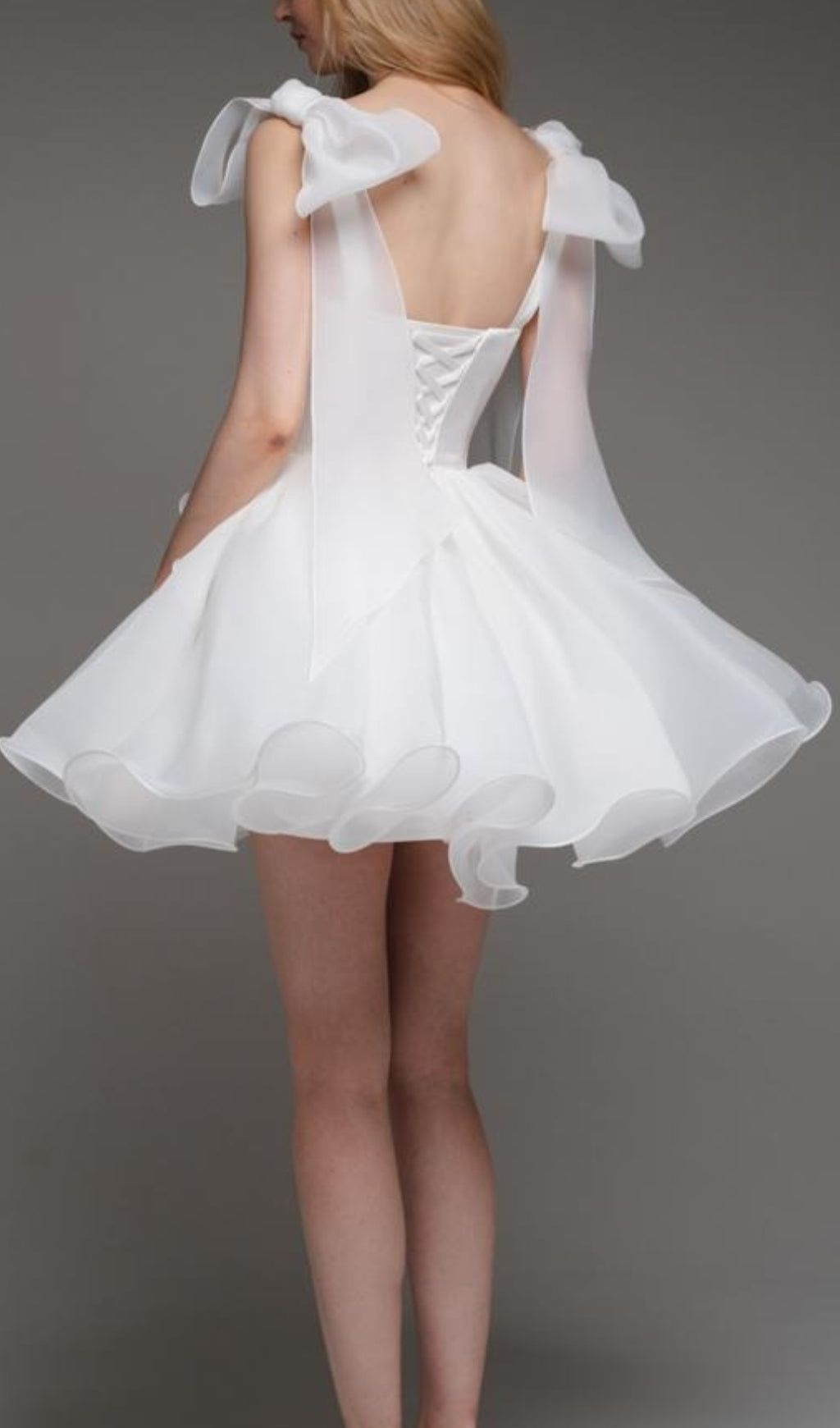 8ed3a017694414f8d354e2181948d14f.jpeg Fashionslee Women Aminta Bow Shoulder Mini Dress