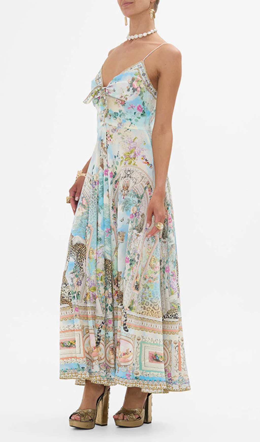 VIBRANT PRINT MAXI DRESS AESTHETIC - OWNCI VIBRANT PRINT MAXI DRESS AESTHETIC - OWNCI