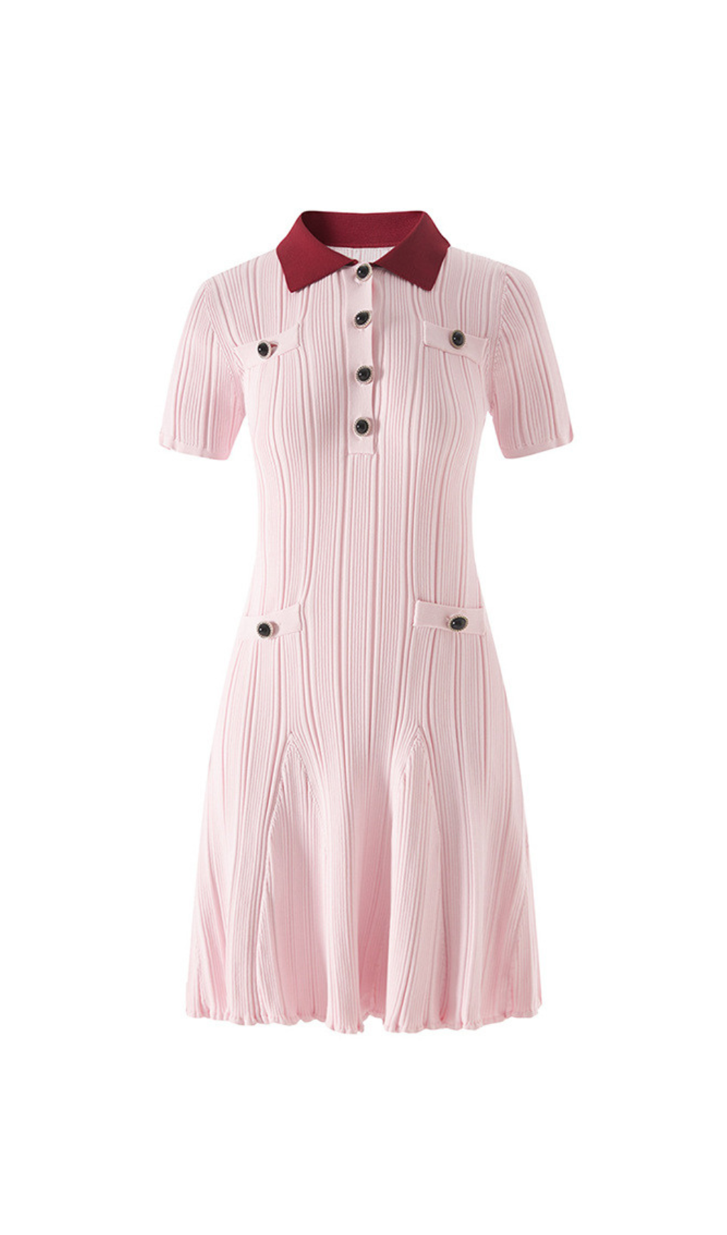 8efe07e543af21661e8101e70c9597b7.png Fashionslee Women Gracjan Pink Knit Mini Dress