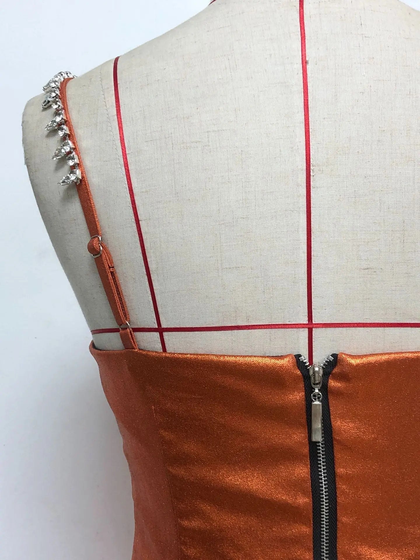 8f2dbbdde0815d8b7d3348f3c4df8666.jpeg Fashionslee Women Calling Diamonate Mini Dress - Orange