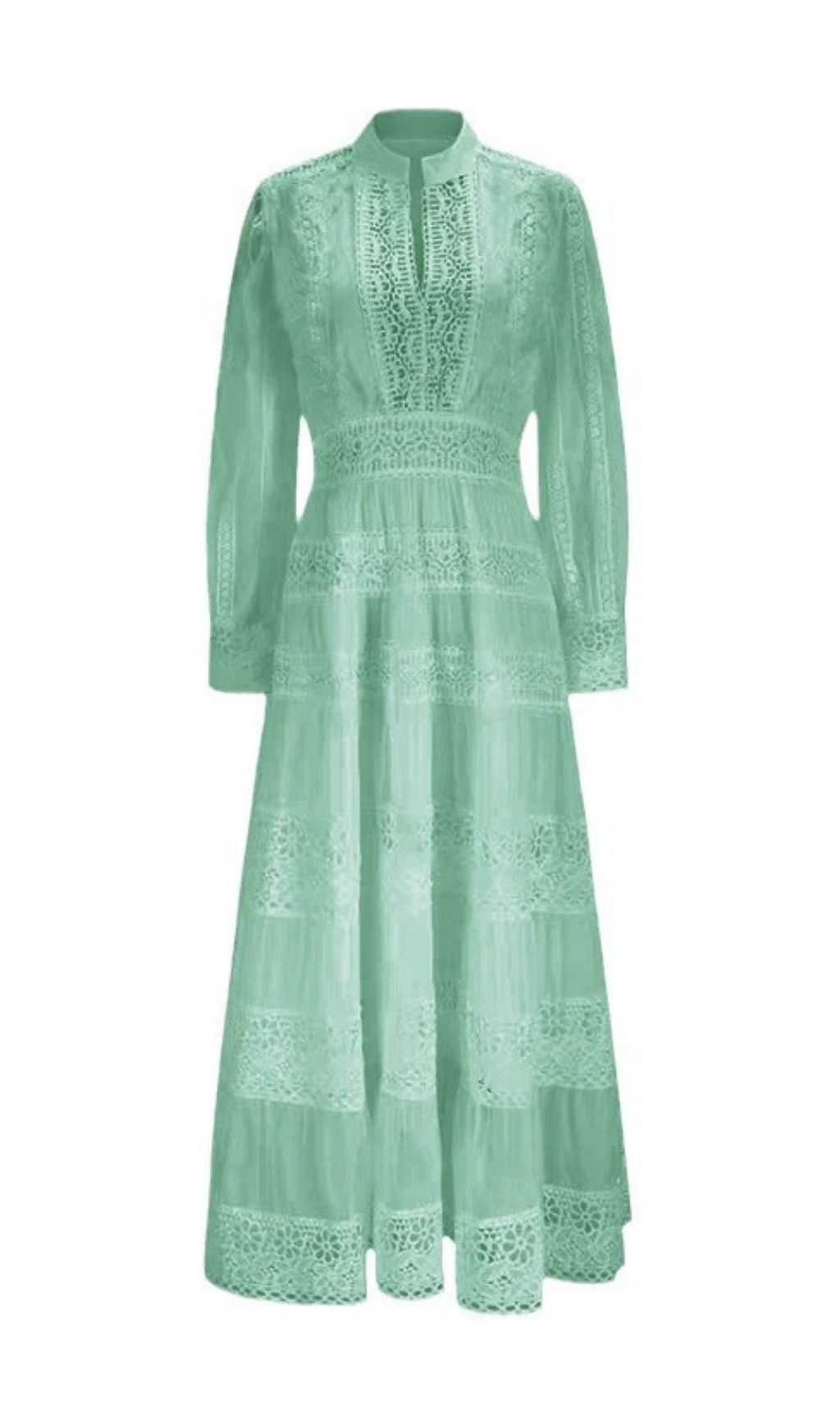 8fb1c338d3e24d6aac71dd2f69fe45e0.jpg Fashionslee Women Kamara Green Long Sleeve Maxi Dress
