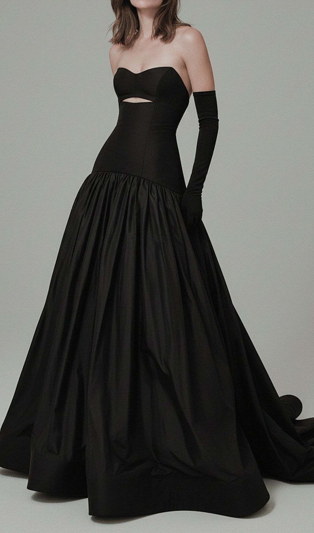 Fashionslee Women Kaliana Black Strapless Maxi Dress
