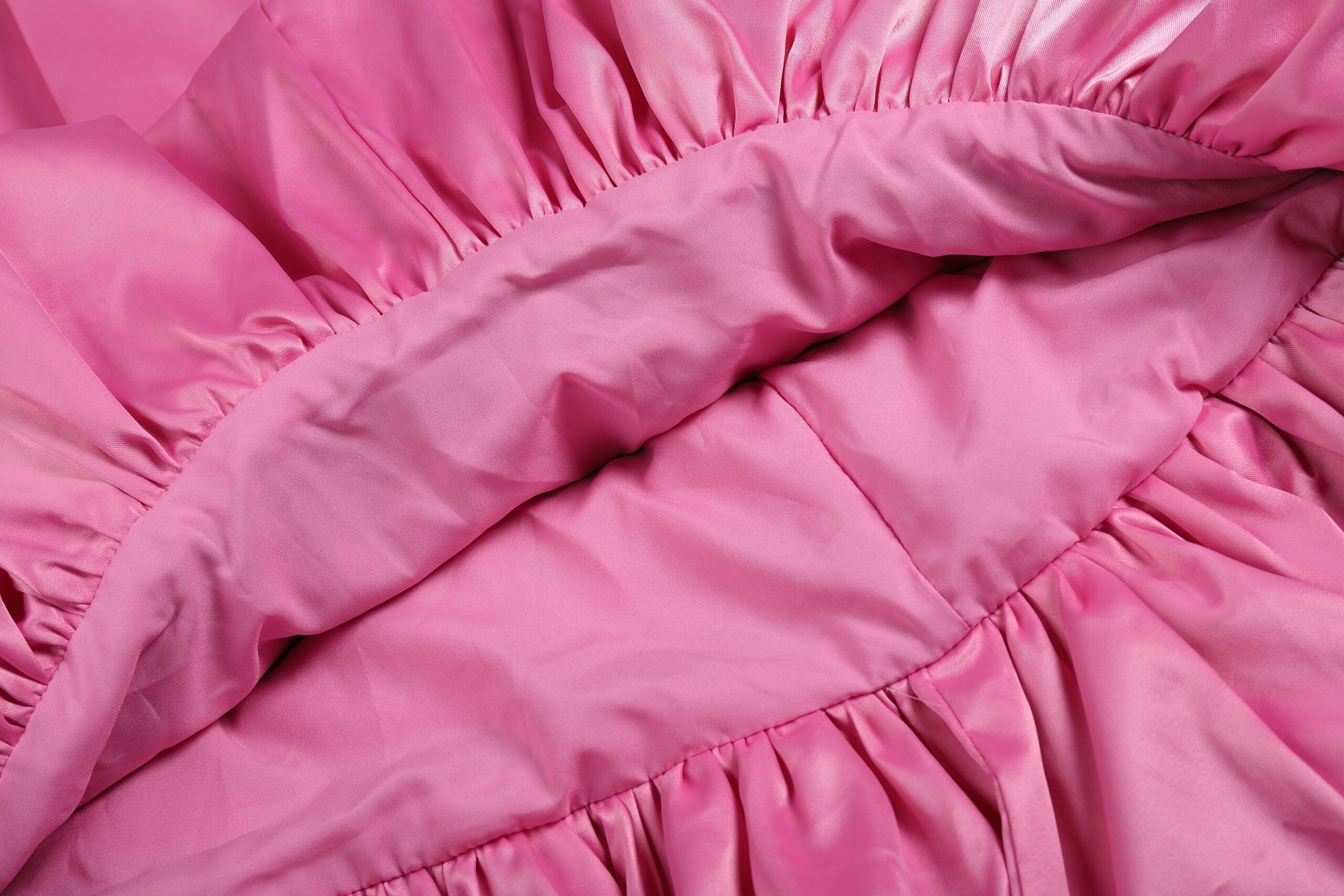 8fd44eebf7a1fc8285e654b4bca15561.jpeg Fashionslee Women Strapless Halter Satin Mini Dress In Pink