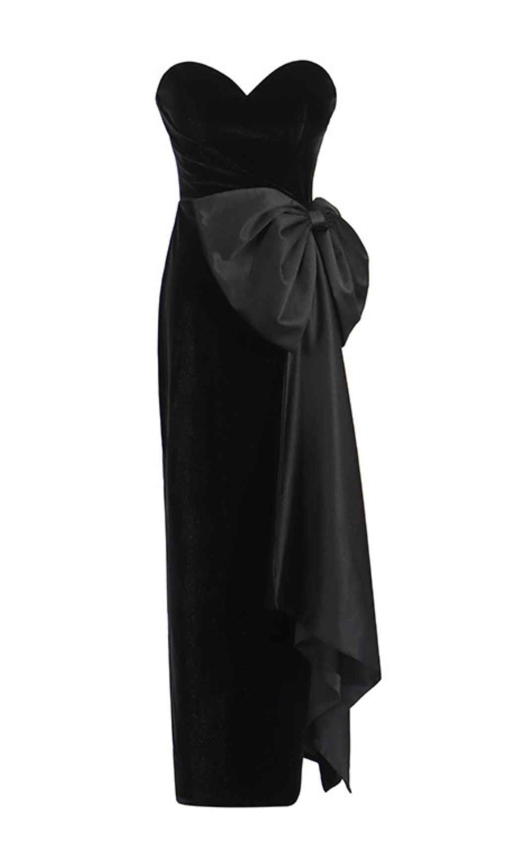 9000bb074358ac283fa691047b8bbc0a.jpg Fashionslee Women Desdra Black Strapless Bowknot Maxi Dress
