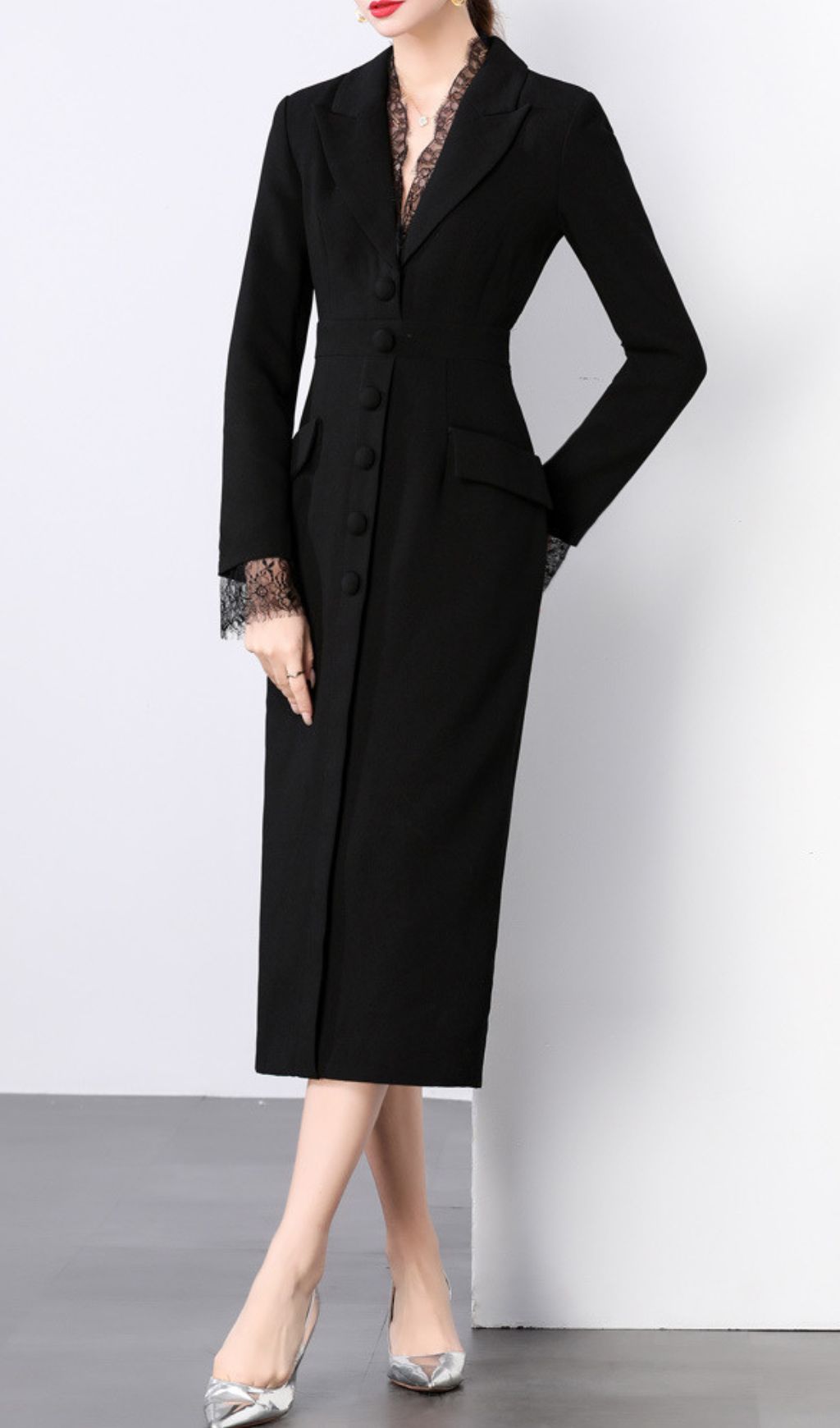 901c5e3adbb1ddc13c302e98f1e6bb1f.jpg Fashionslee Women Romulus Long Sleeve Lace Midi Dress