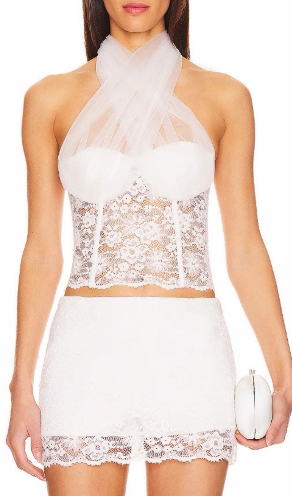 90984145e20c3d9230067b3ae338f17c.jpg Fashionslee Women Katalin White Lace Two-Piece Set