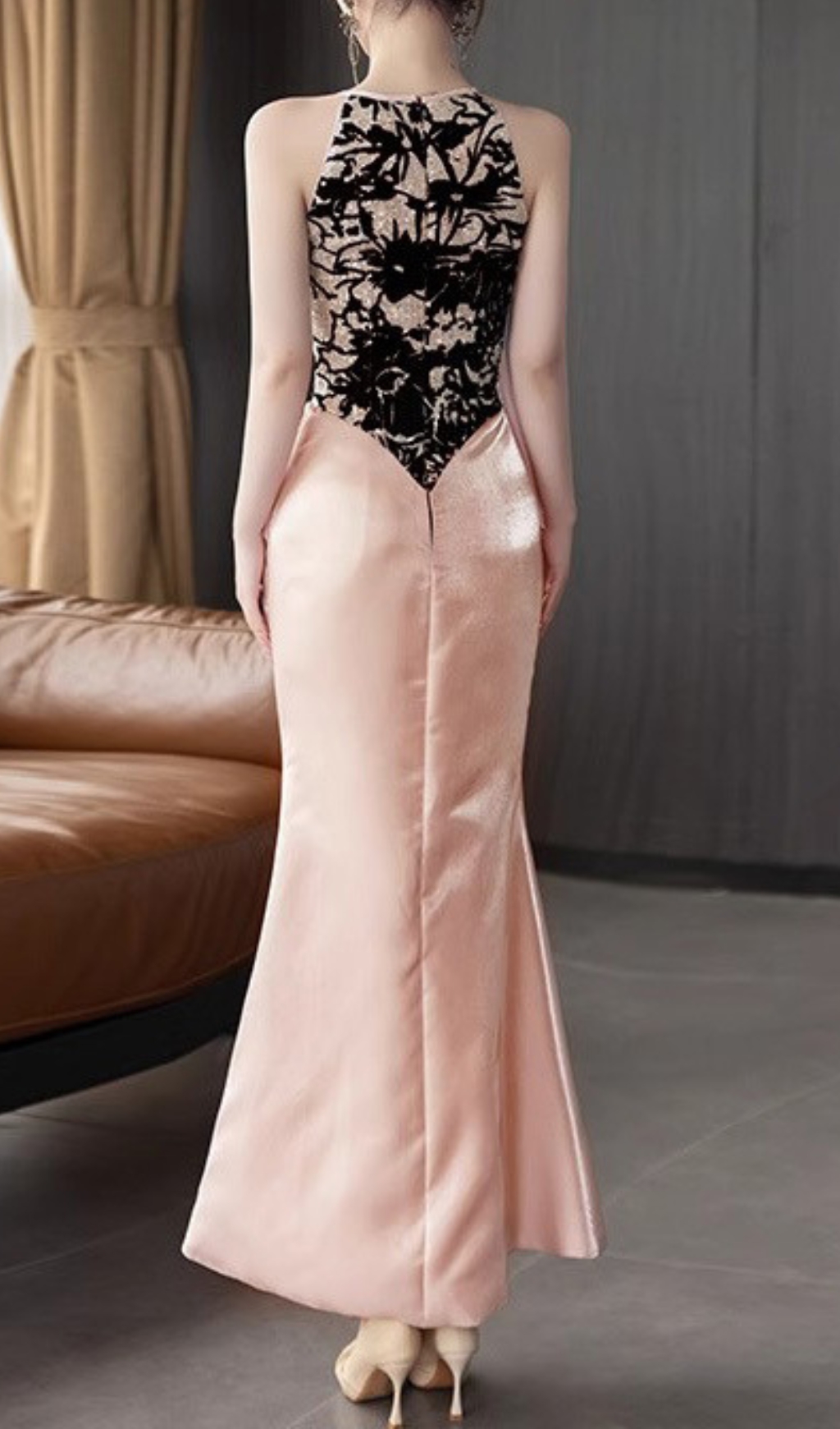 Fashionslee Women Earleen Pink Bow Maxi Dress