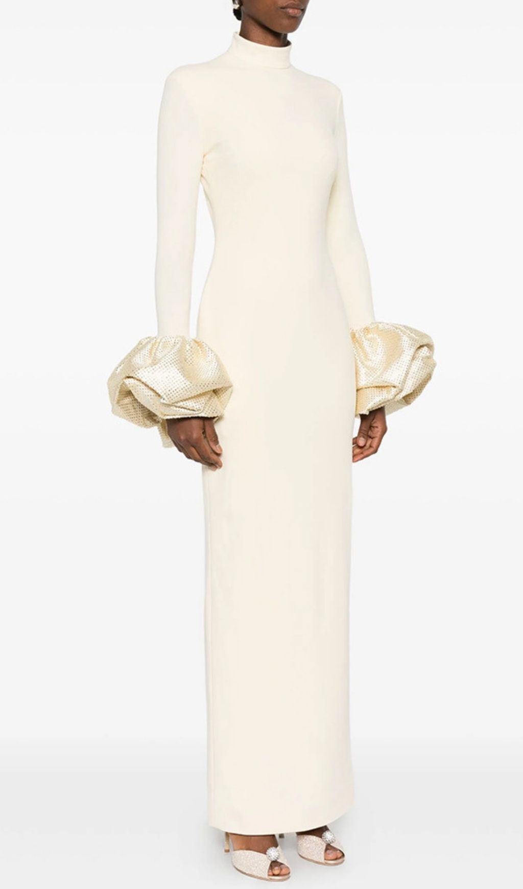 Fashionslee Women Journi Long Sleeve Diamante Maxi Dress