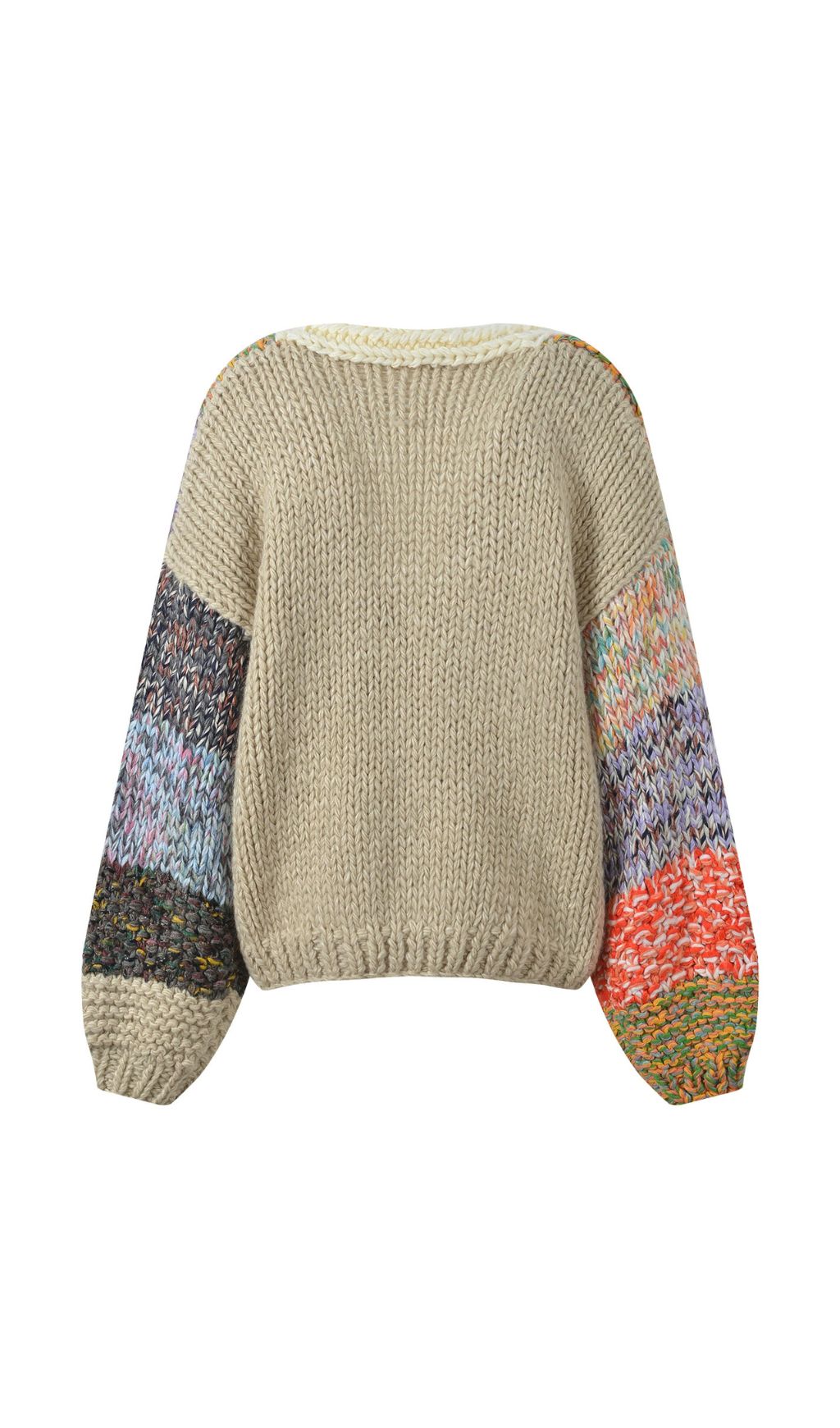 Fashionslee Women Hurley Block Knit Cardigan